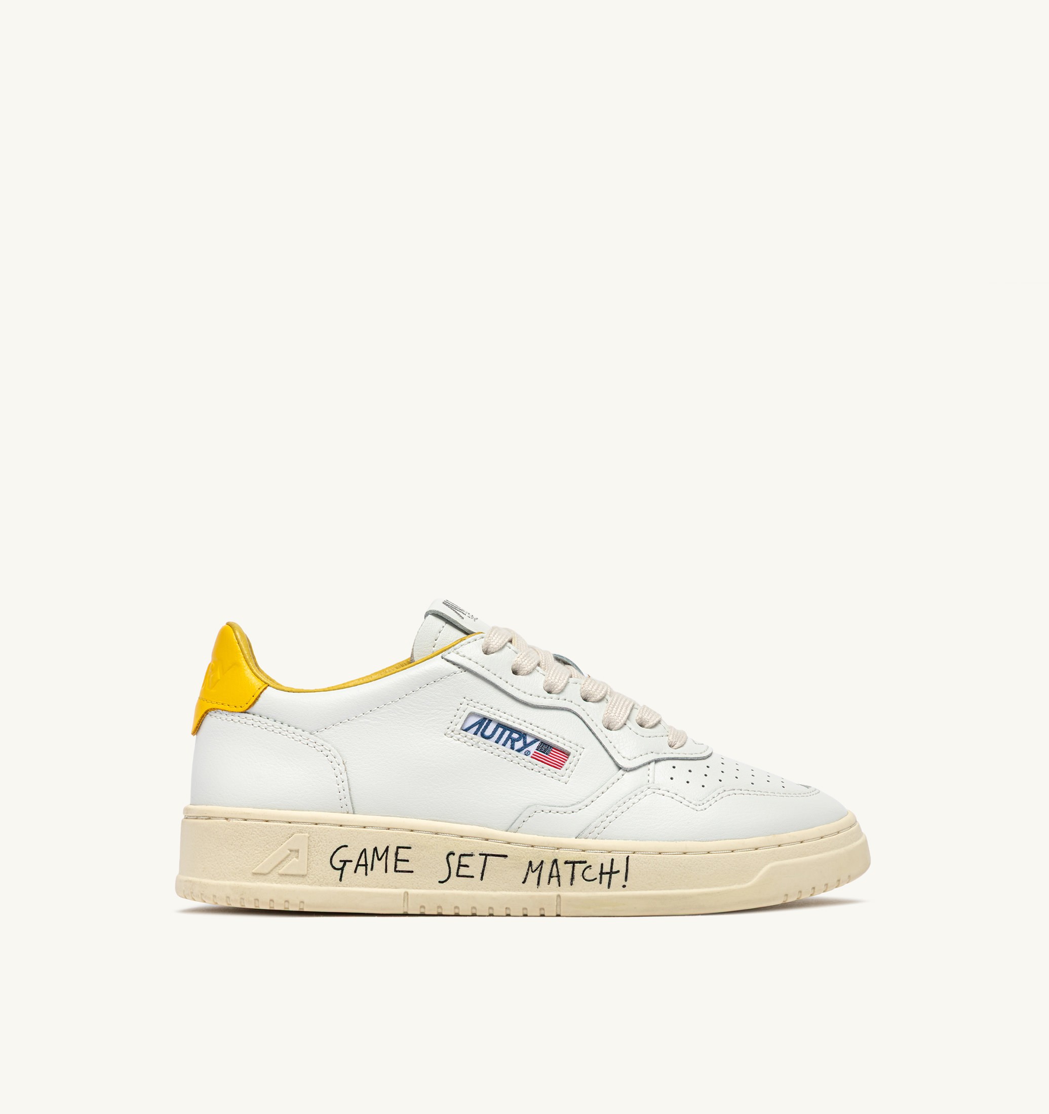 SNEAKERS MEDALIST LOW IN PELLE BIANCA E SLICKER