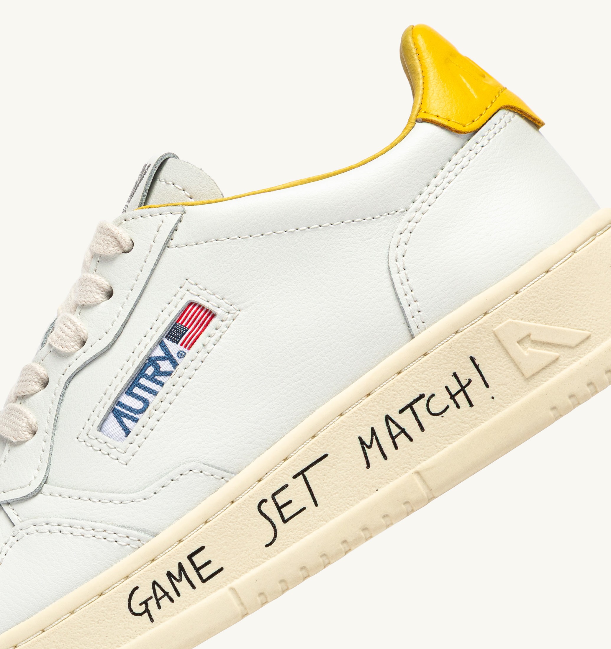 SNEAKERS MEDALIST LOW IN PELLE BIANCA E SLICKER