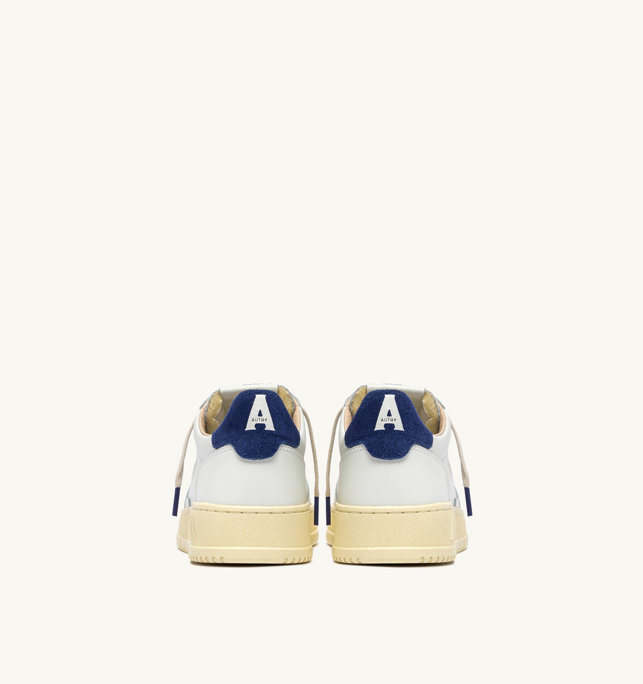 SNEAKERS MEDALIST LOW IN PELLE BIANCA E SUEDE BLUE DEPTHS