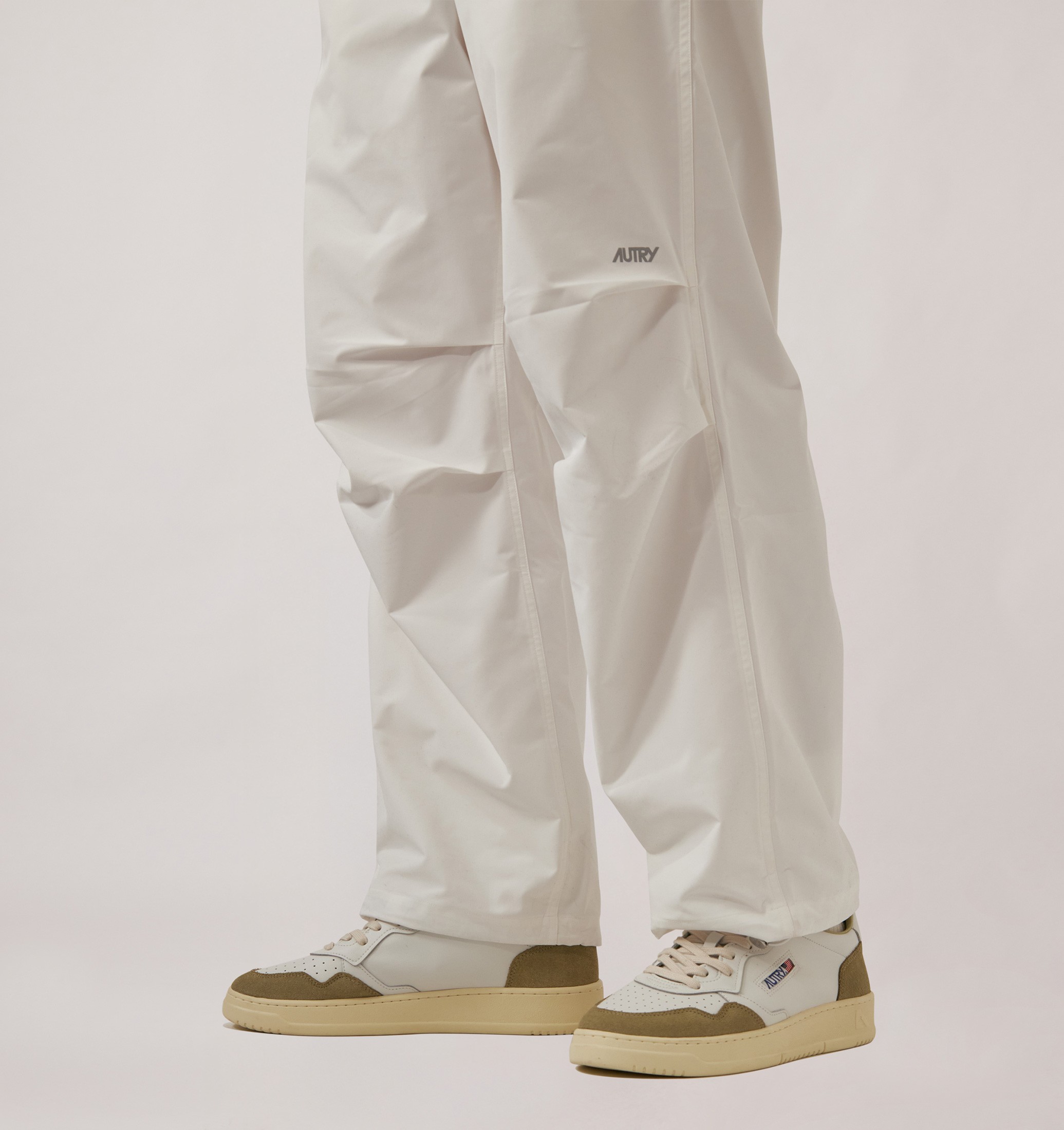SNEAKERS MEDALIST LOW IN PELLE BIANCA E SUEDE GRAY GREEN