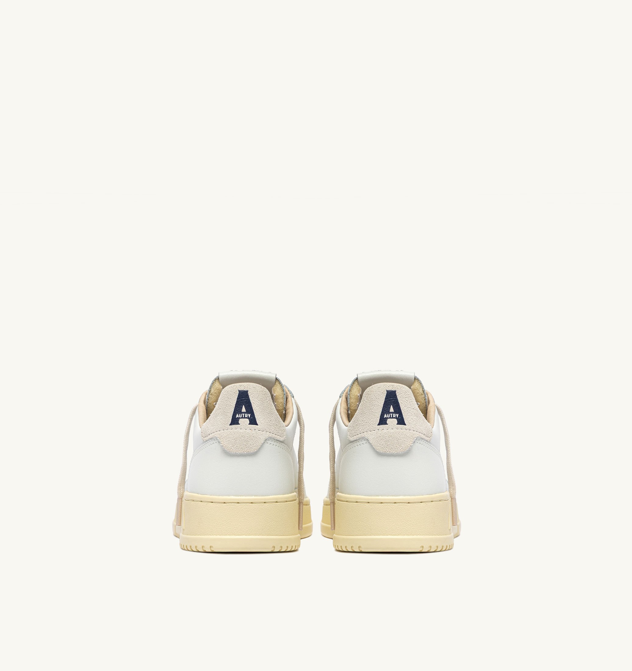 SNEAKERS MEDALIST LOW IN PELLE BIANCA E SUEDE SNOW WHITE