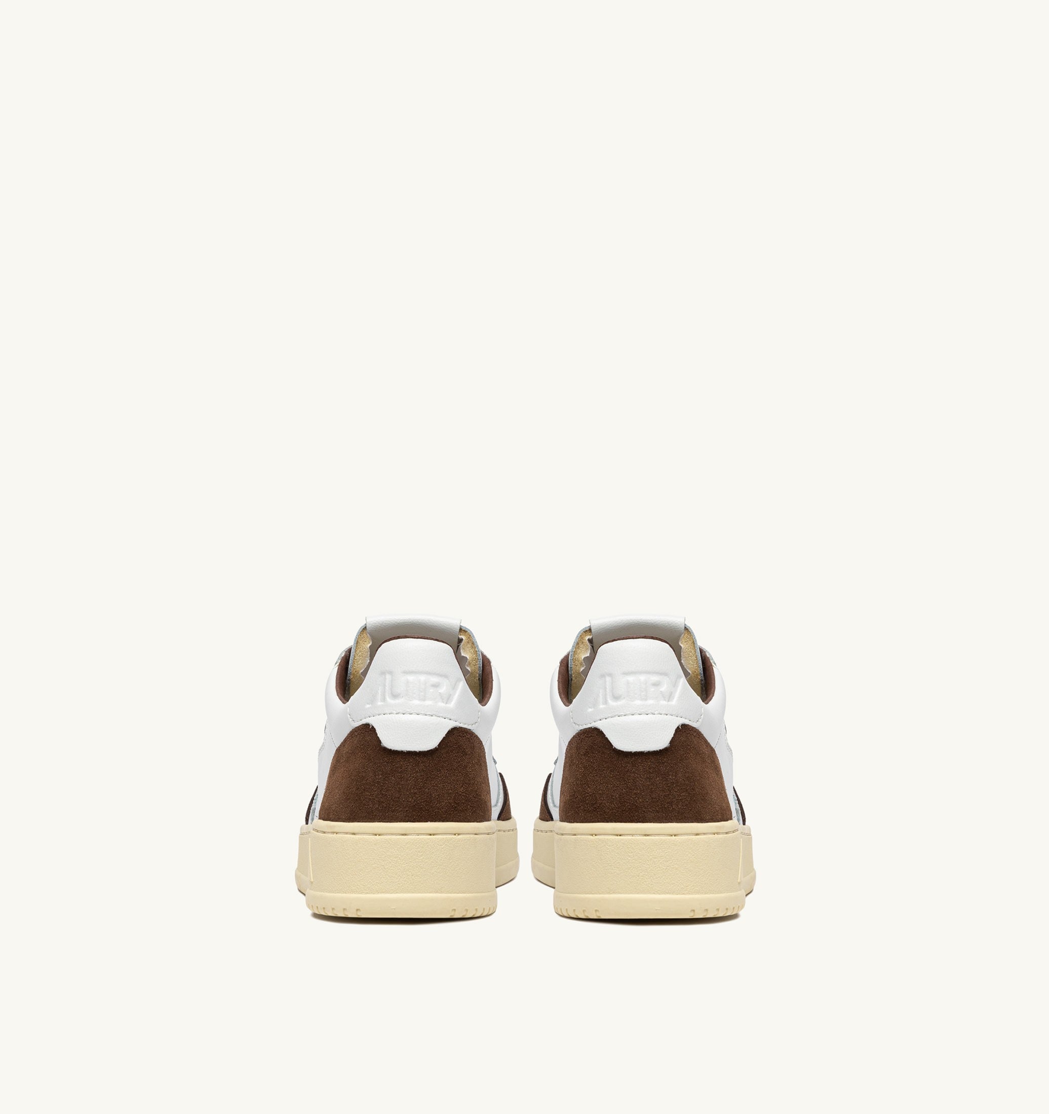SNEAKERS MEDALIST LOW IN PELLE BIANCA E SUEDE TUNDRA
