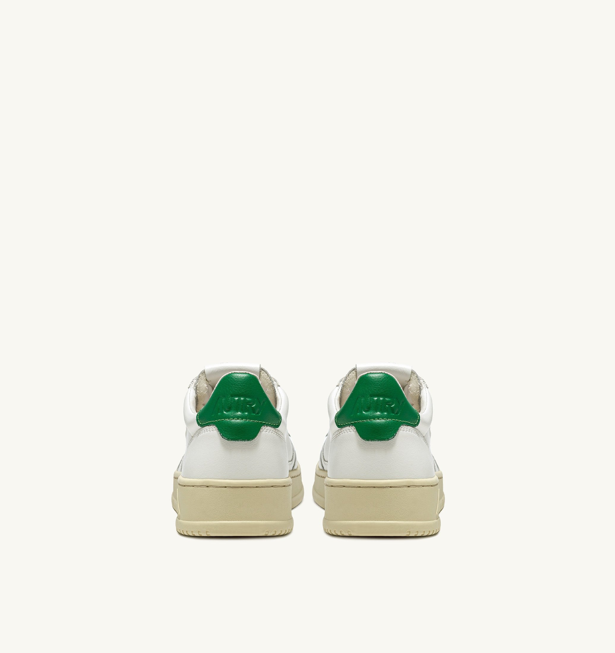 SNEAKERS MEDALIST LOW IN PELLE BIANCA E VERDE