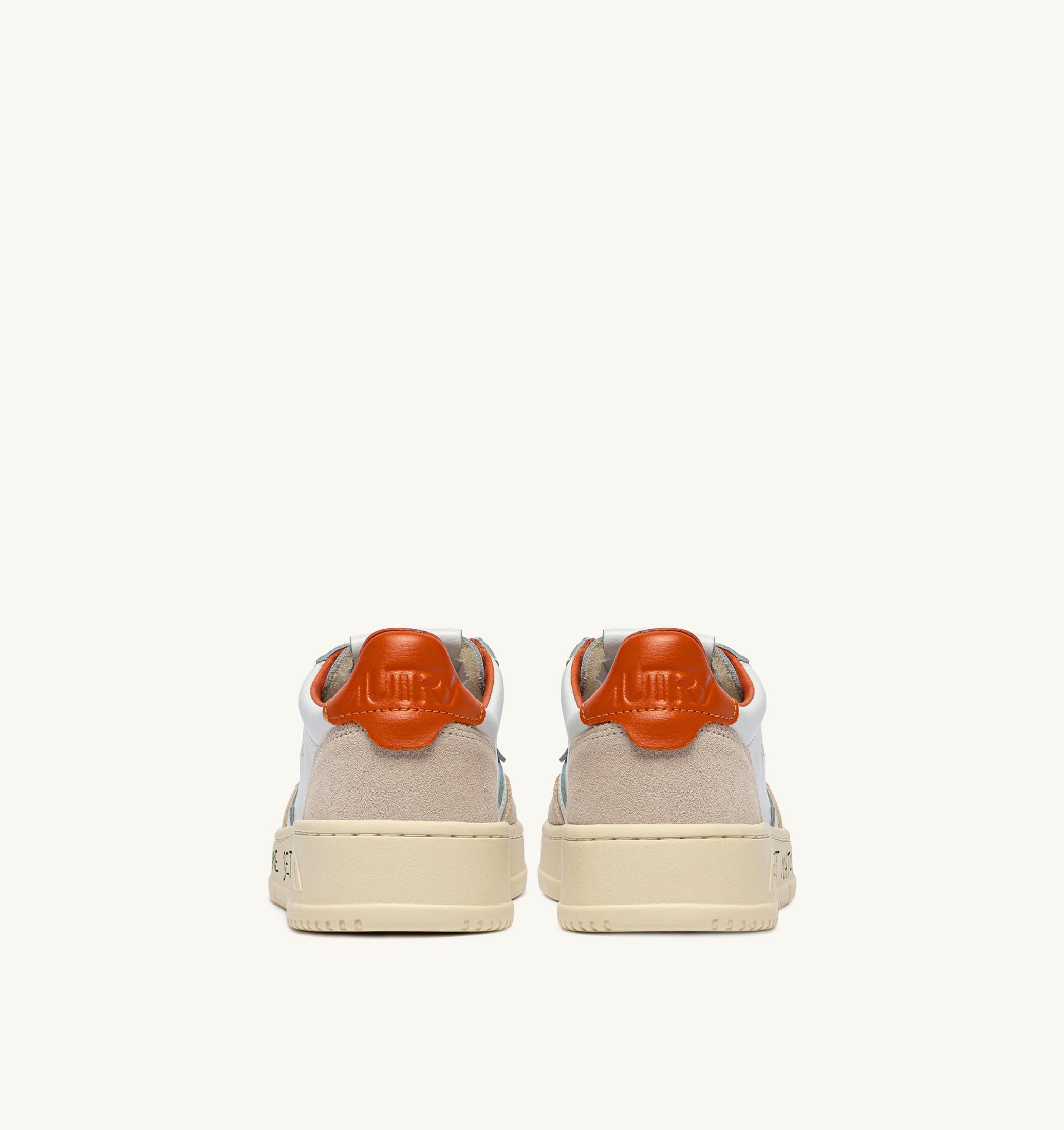 SNEAKERS MEDALIST LOW IN PELLE E SUEDE BIANCO E HAWAIIAN SUNSET CON LETTERING