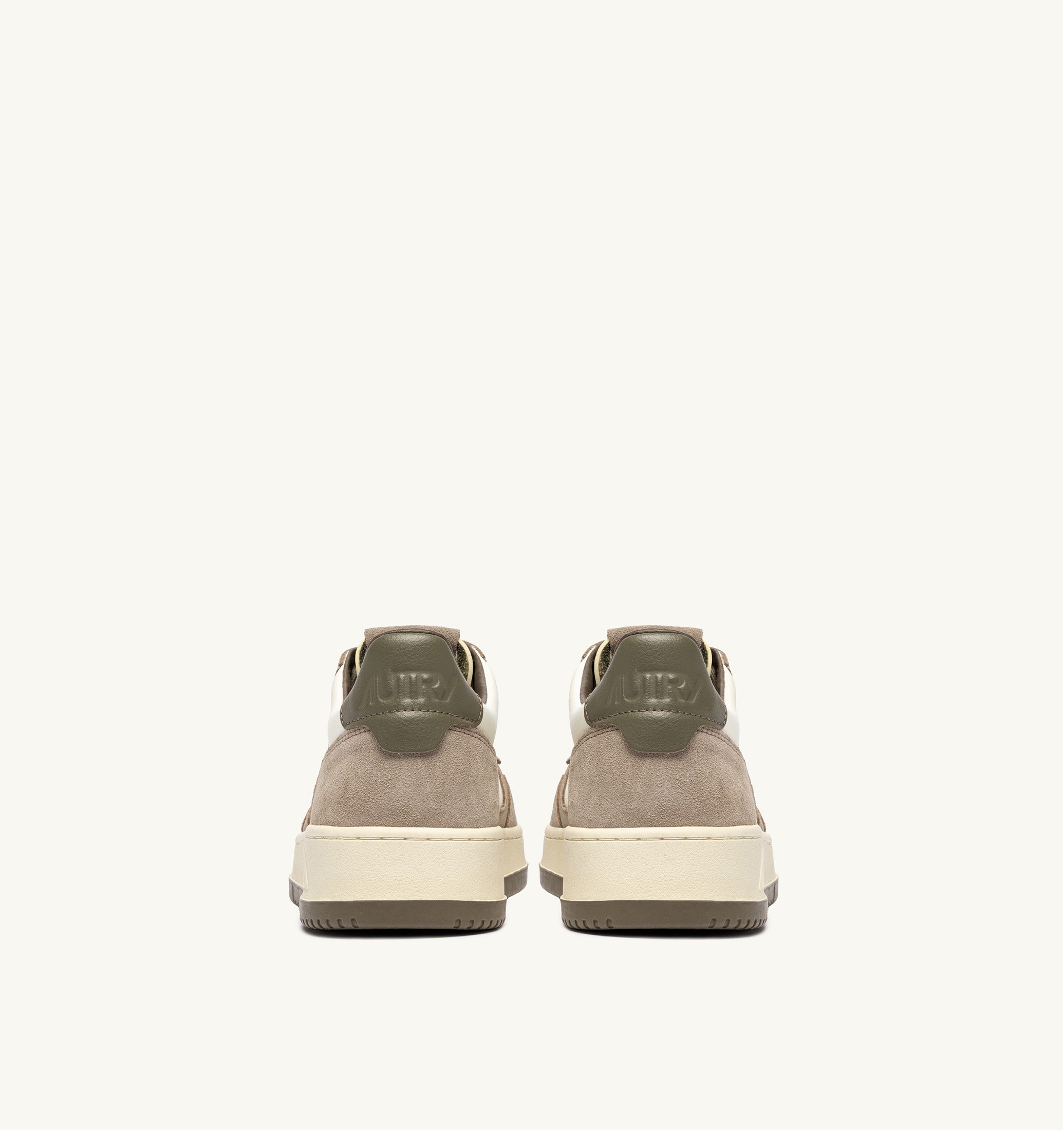 SNEAKERS MEDALIST LOW IN PELLE E SUEDE COVERT GREEN E LICORICE