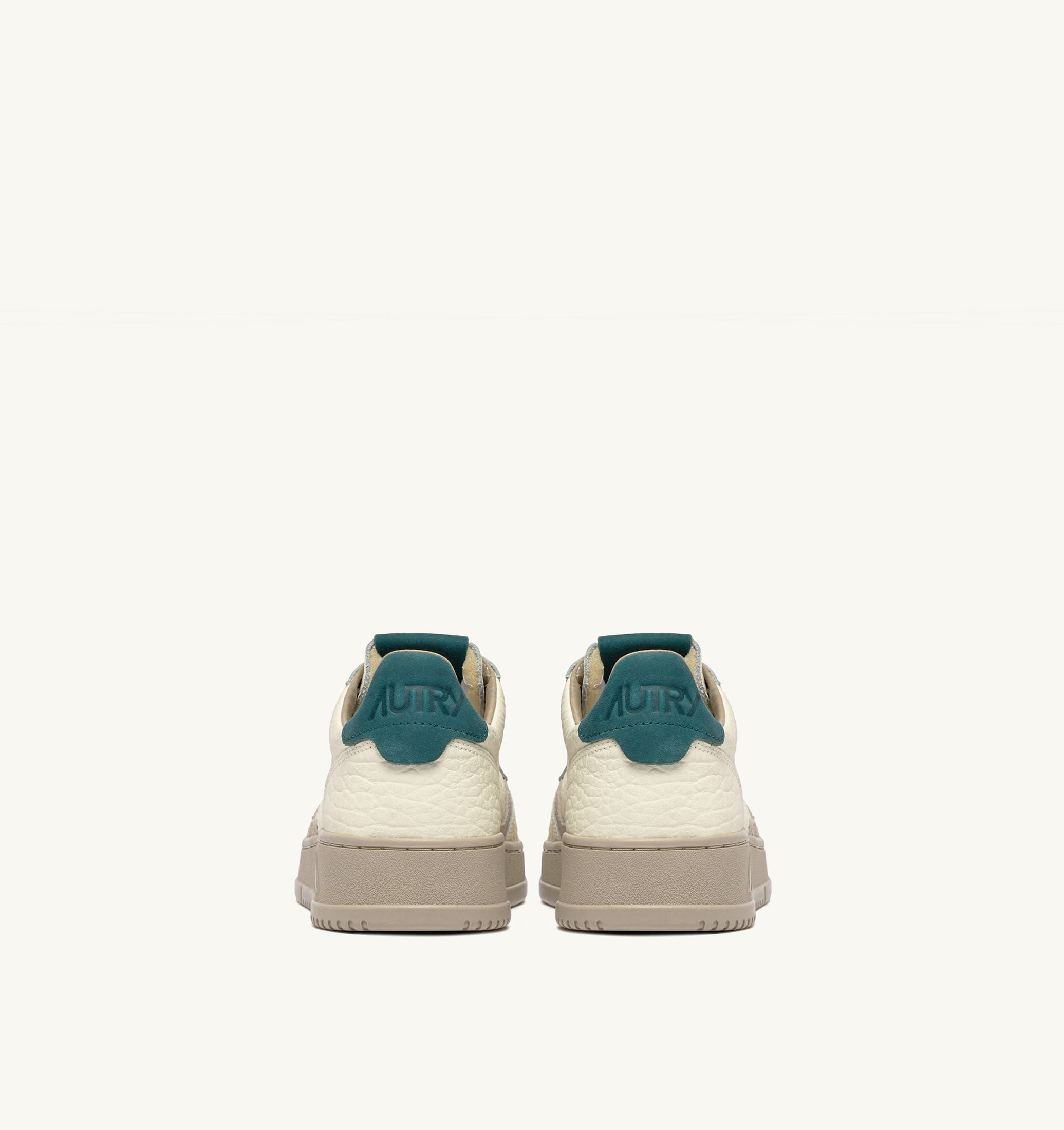 SNEAKERS MEDALIST LOW IN PELLE FEATHER GRAY E DARK SEA