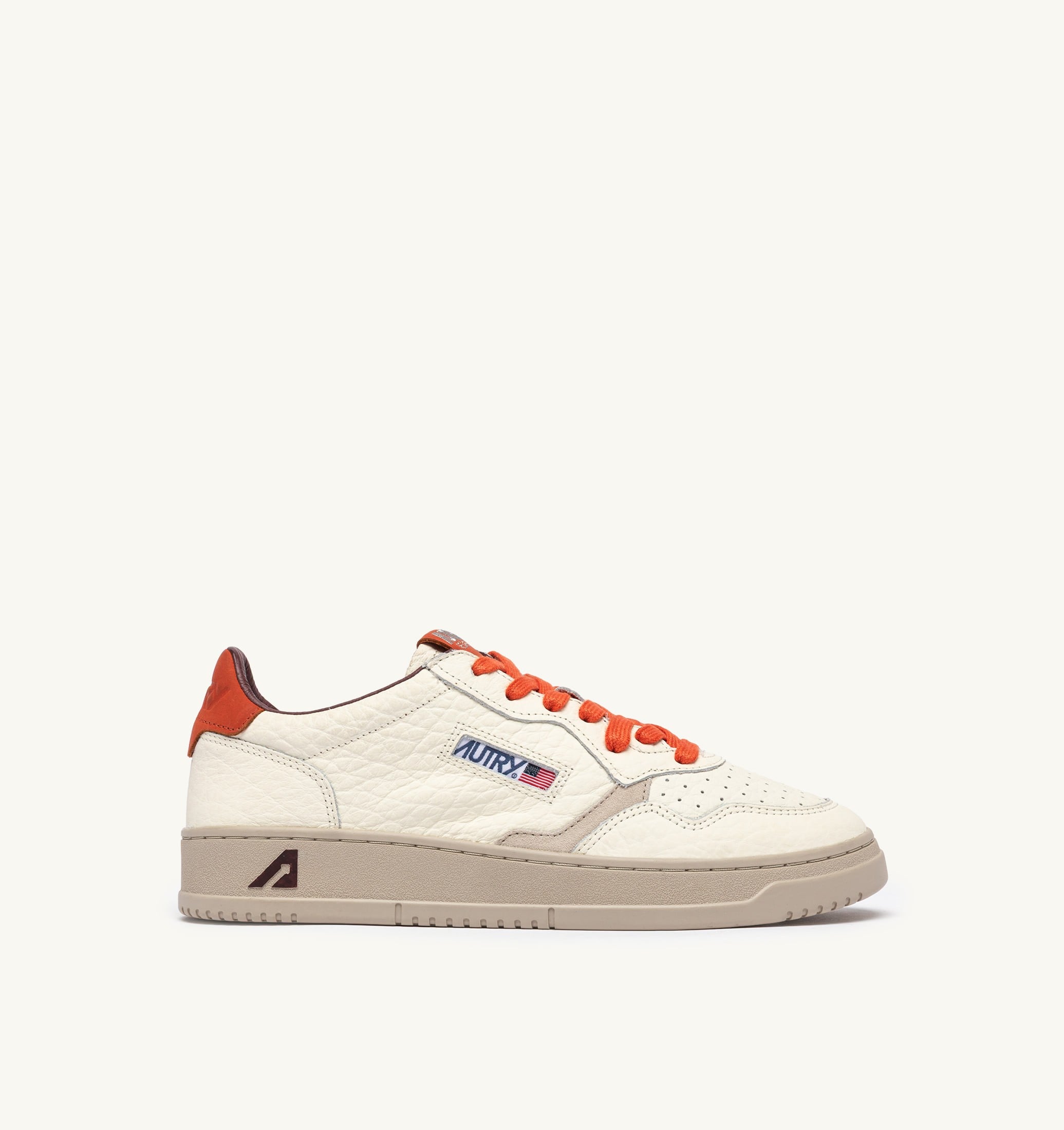 SNEAKERS MEDALIST LOW IN PELLE SAND E PUMPKIN