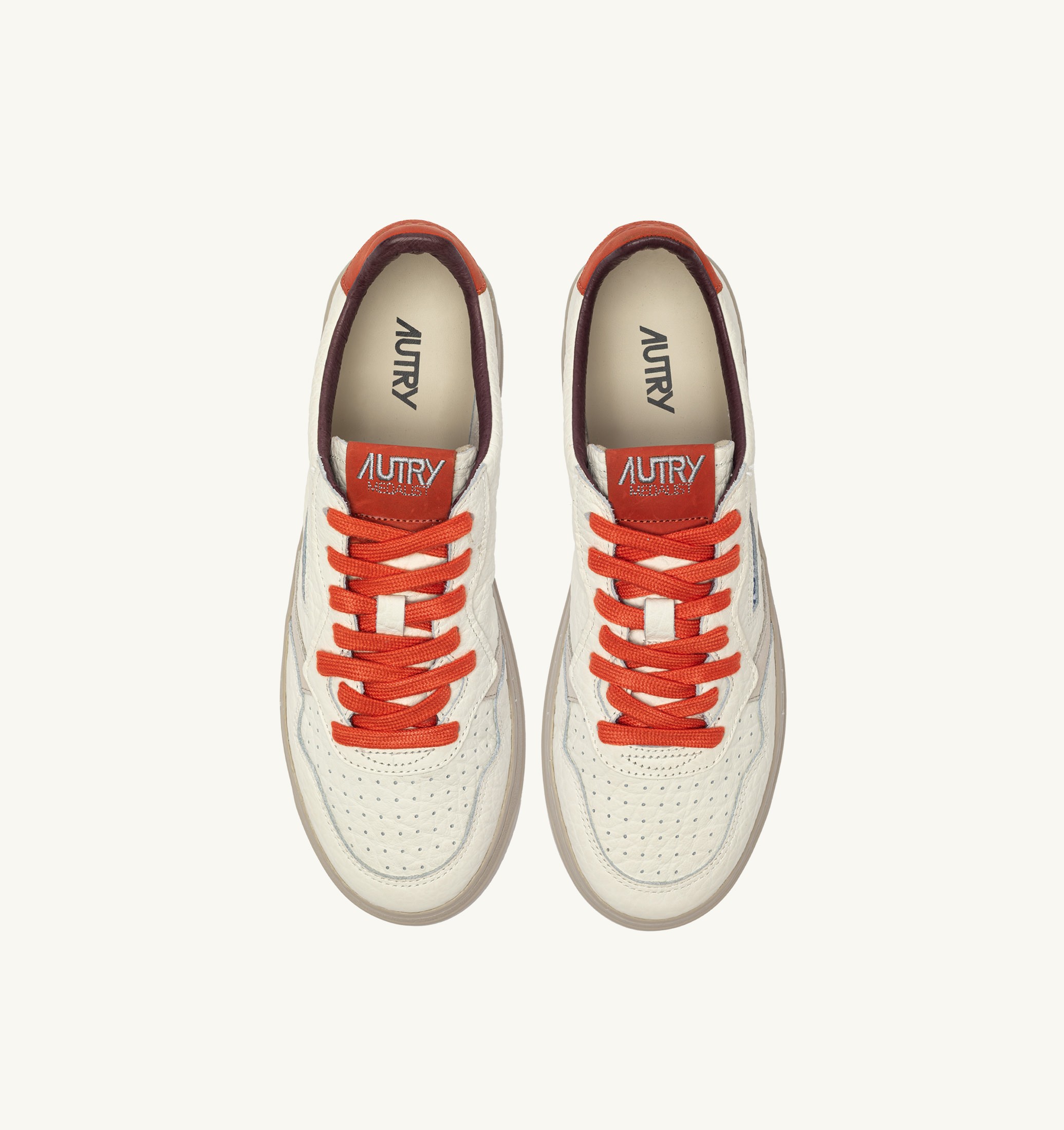 SNEAKERS MEDALIST LOW IN PELLE SAND E PUMPKIN