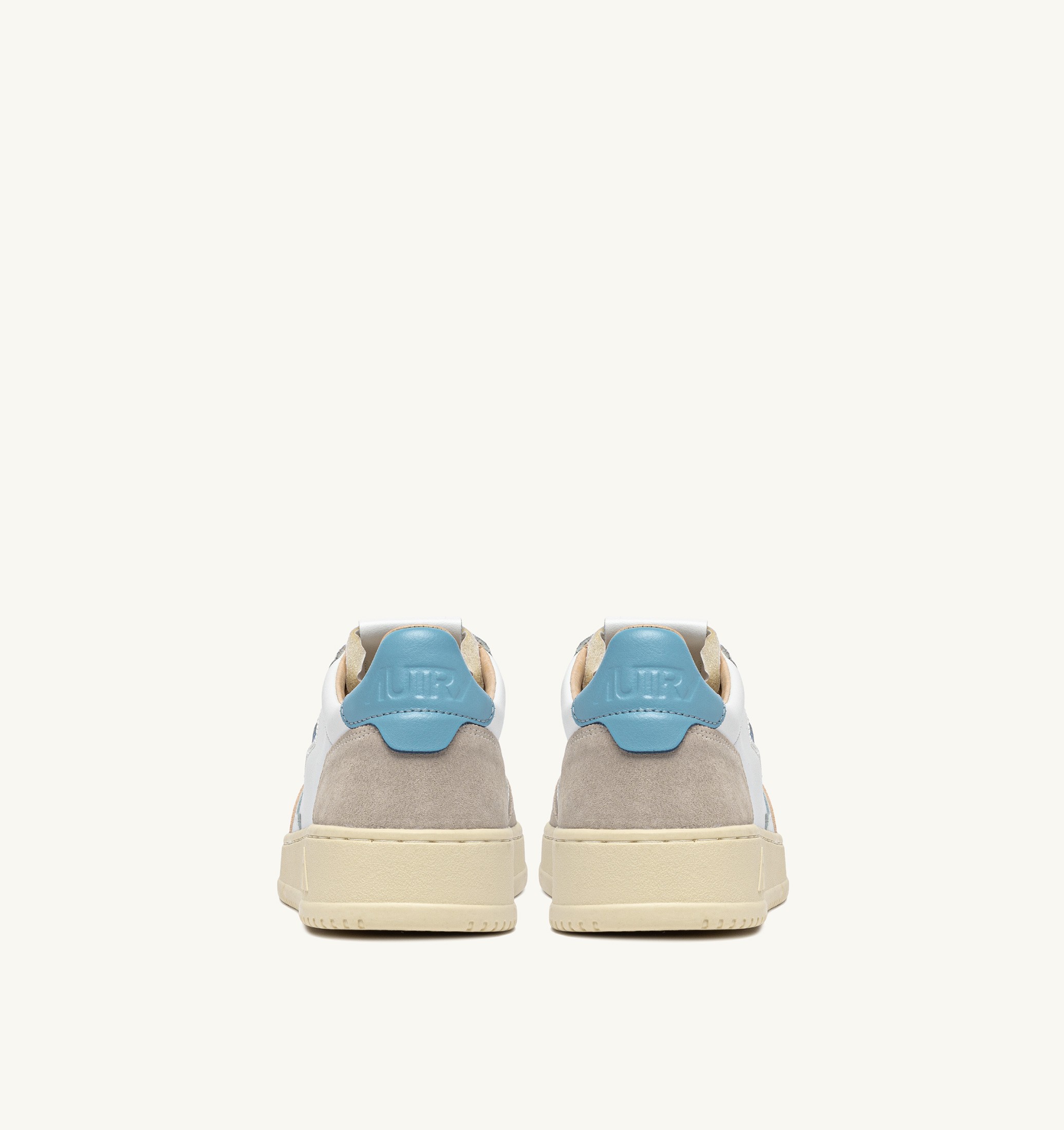 SNEAKERS MEDALIST LOW IN SUEDE E PELLE BIANCA E FORGET ME NOT