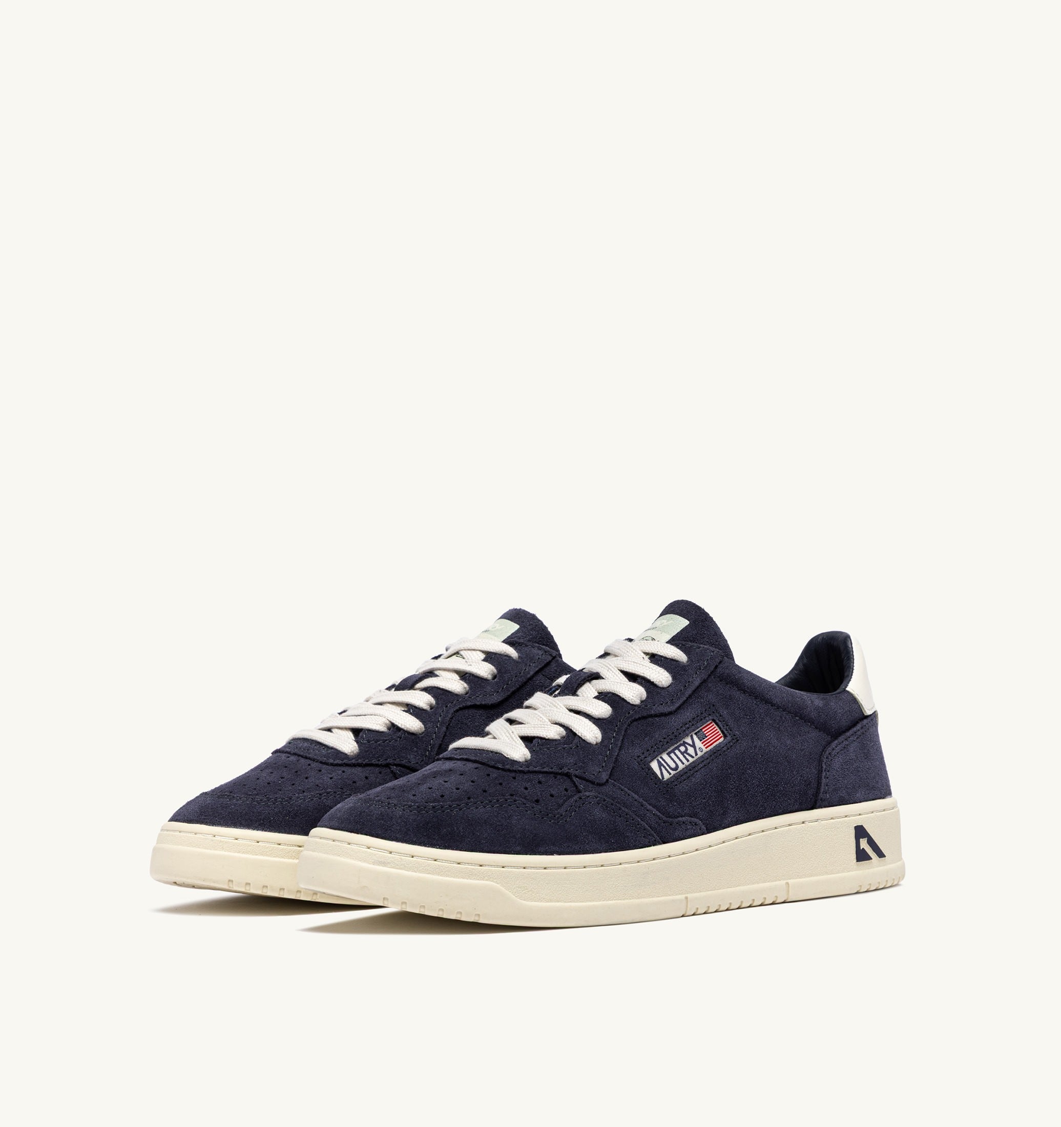 SNEAKERS MEDALIST LOW IN SUEDE SPACE E BIANCO