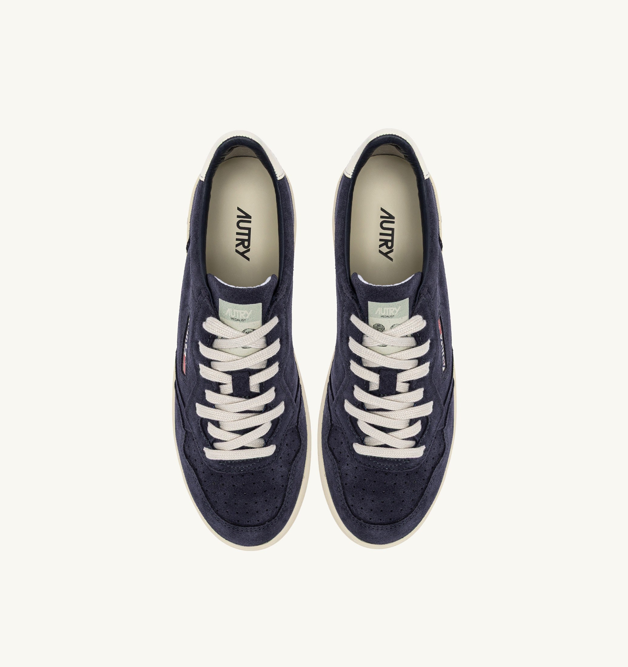 SNEAKERS MEDALIST LOW IN SUEDE SPACE E BIANCO