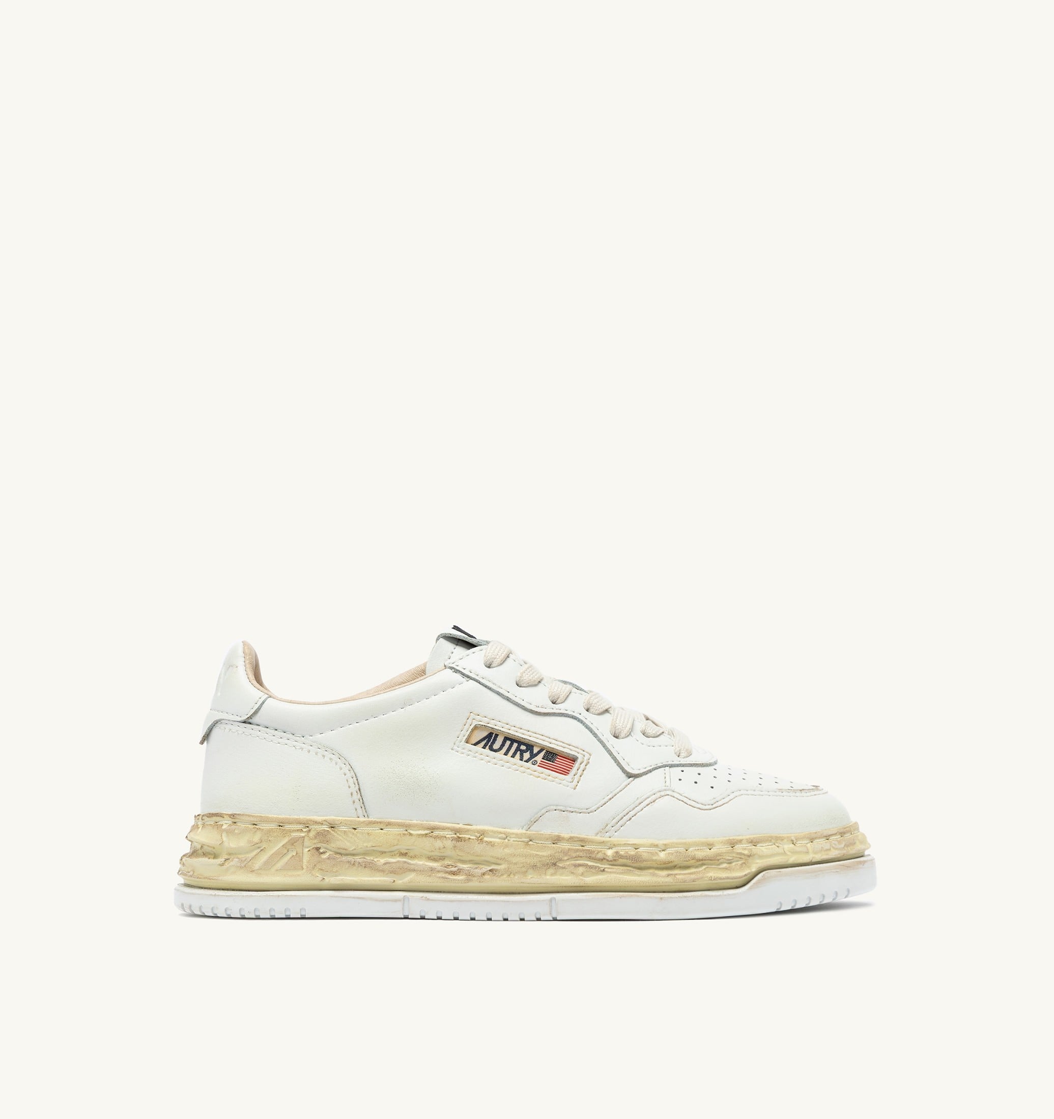SNEAKERS MEDALIST LOW SUPER VINTAGE 'Autry x Maison MIHARA YASUHIRO General Scale.' IN PELLE BIANCA