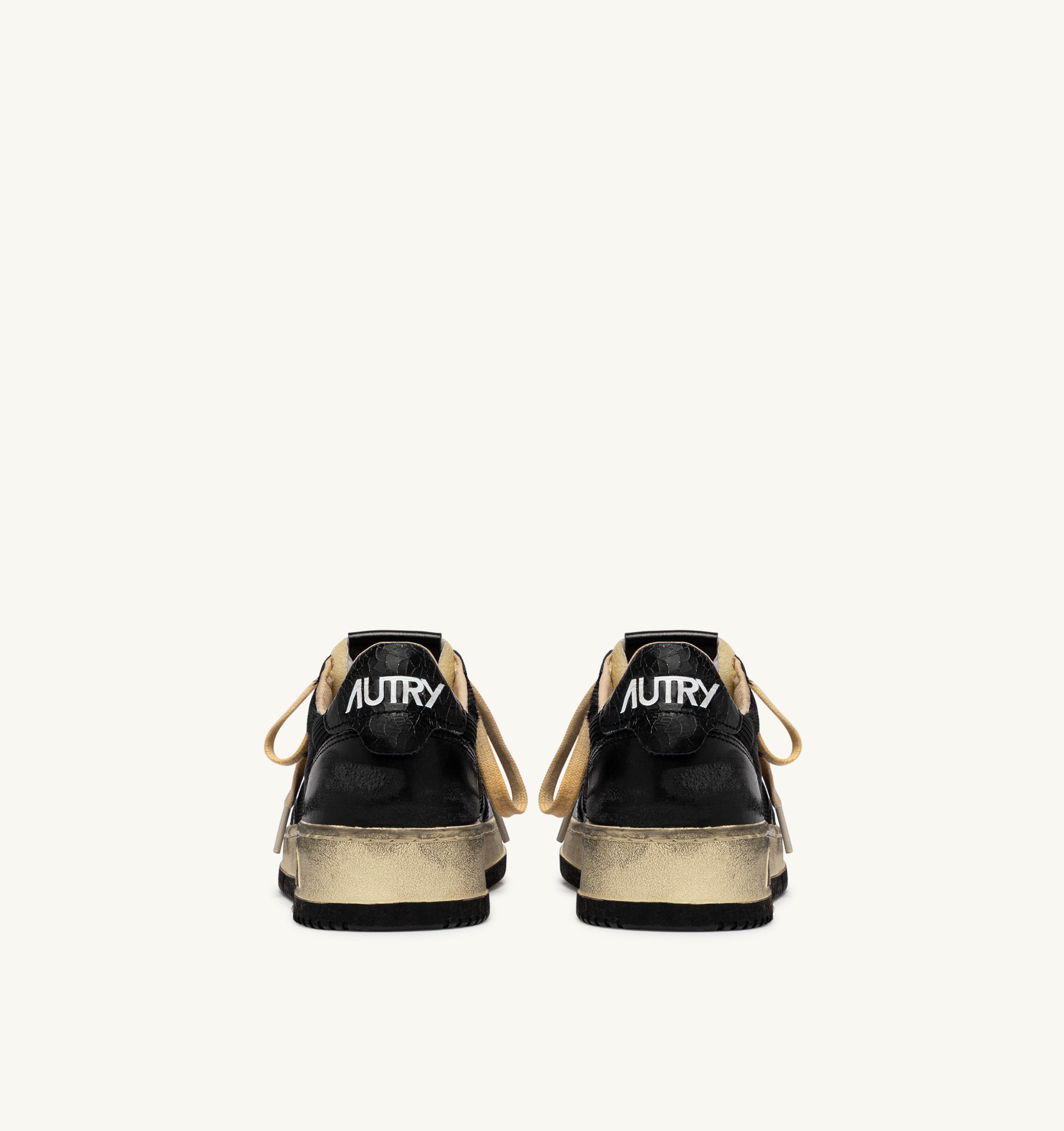 SNEAKERS MEDALIST LOW SUPER VINTAGE IN PELLE E DRAGON MESH NERO