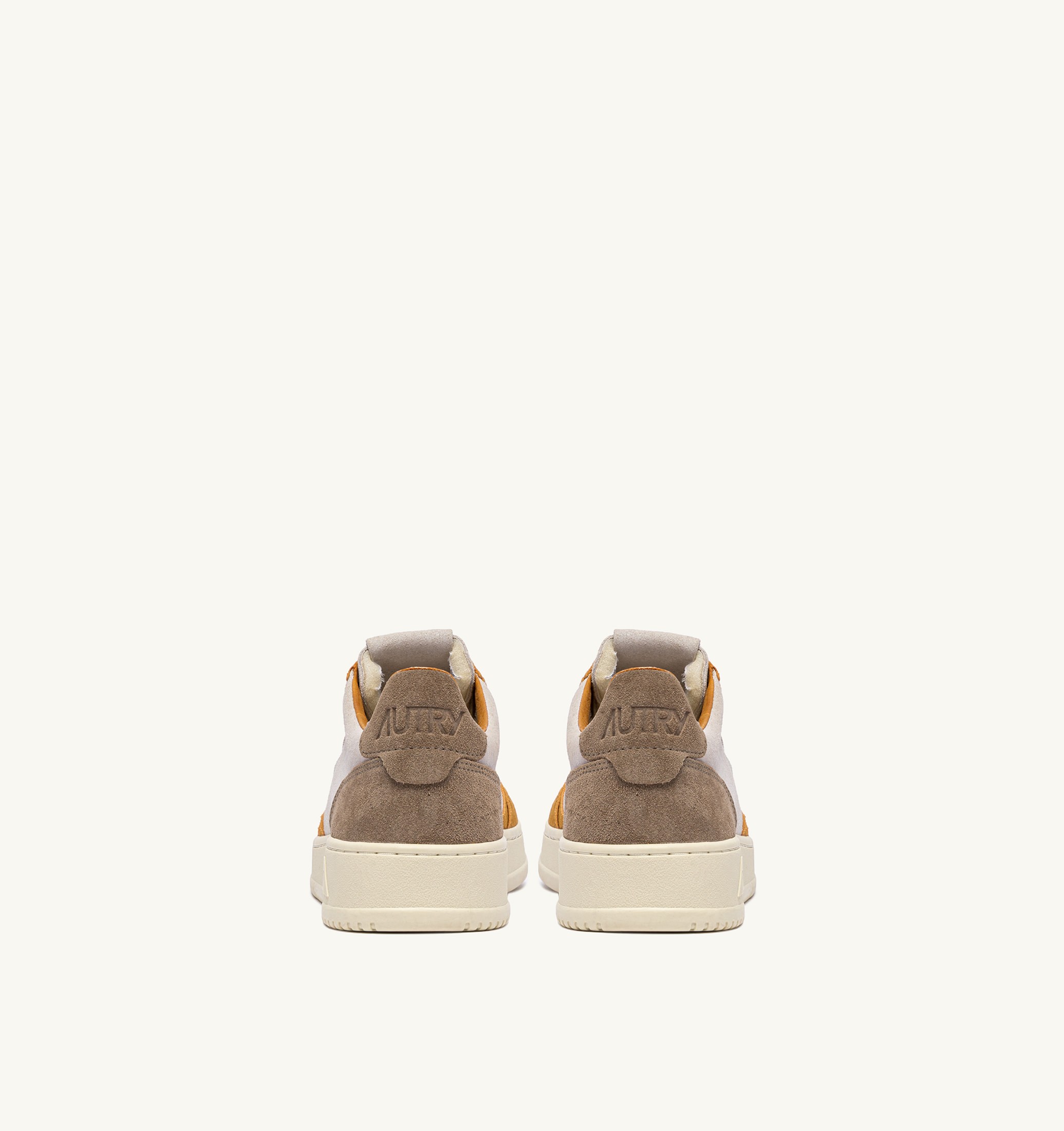 SNEAKERS MEDALIST LOW TRICOLOR IN SUEDE ANTILOP BIANCO E BROWN MUSCAT