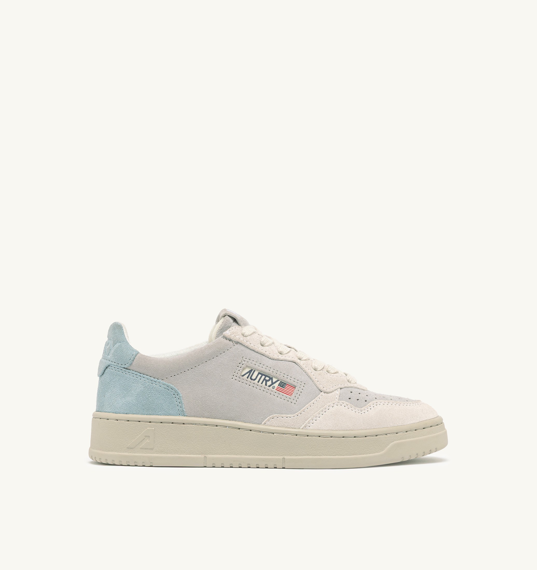 SNEAKERS MEDALIST LOW TRICOLOR IN SUEDE BIANCO SKY E LOFT