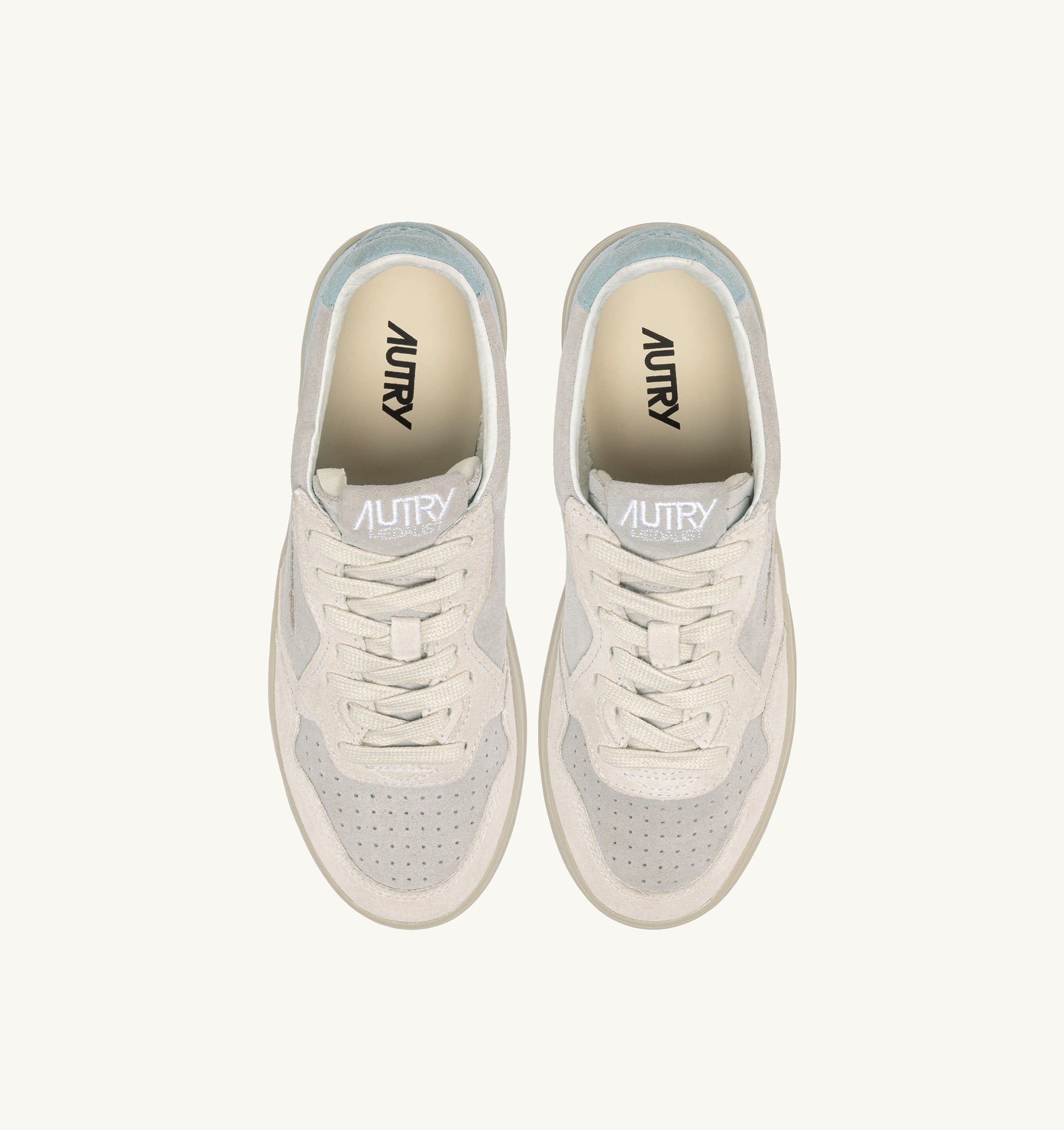 SNEAKERS MEDALIST LOW TRICOLOR IN SUEDE BIANCO SKY E LOFT