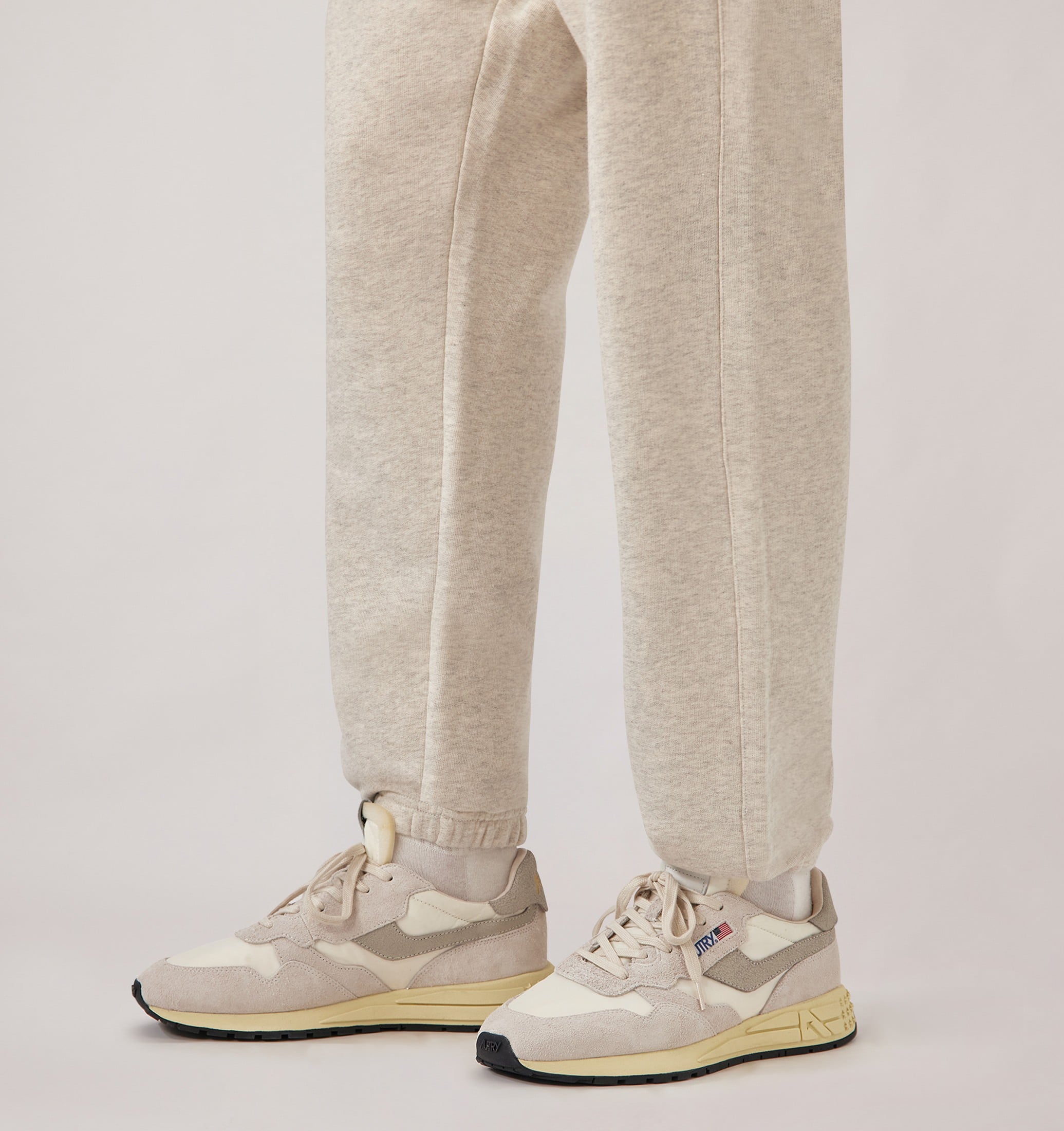 SNEAKERS REELWIND LOW IN NYLON E SUEDE BIANCO