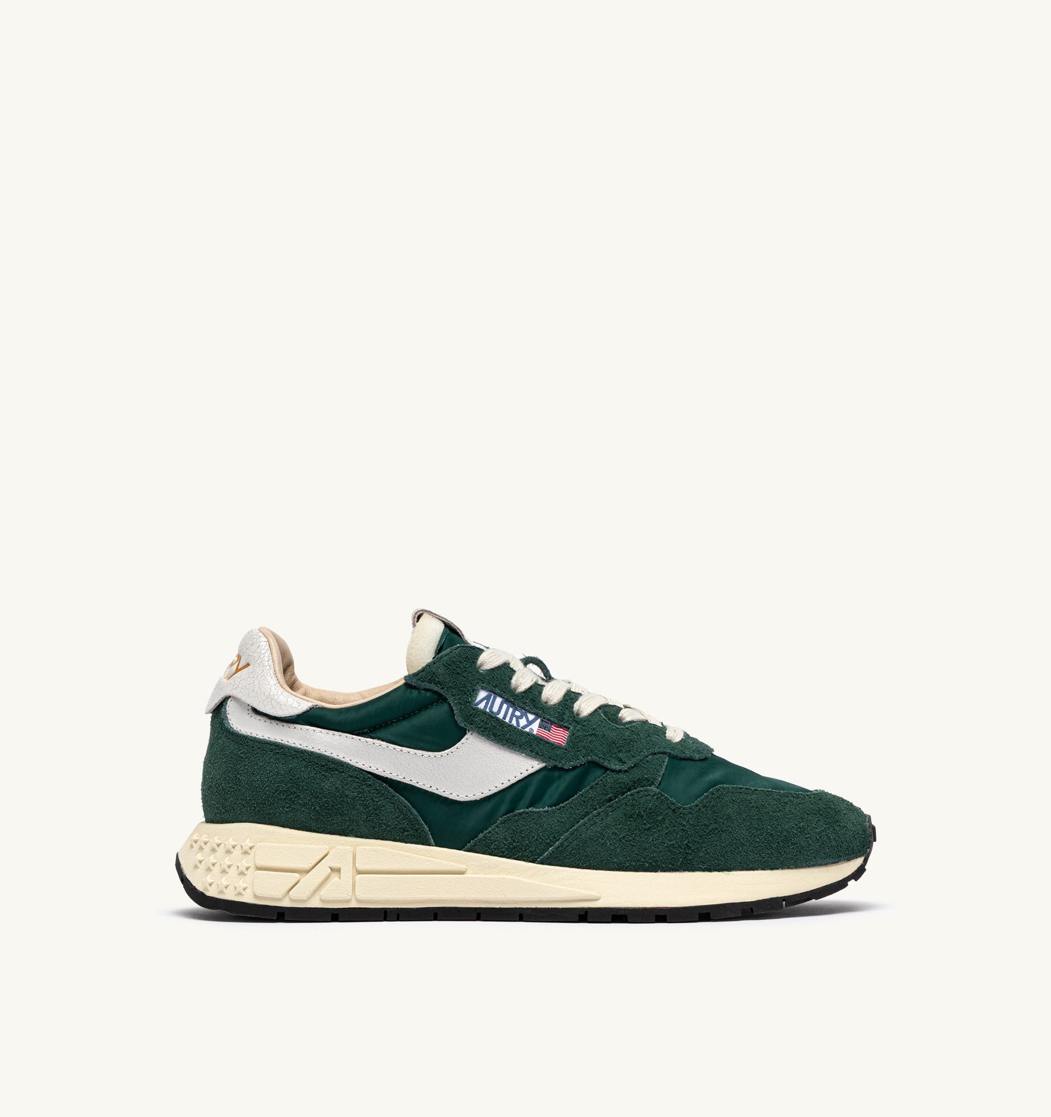 SNEAKERS REELWIND LOW IN NYLON E SUEDE BIANCO E BOTANICAL GARDEN