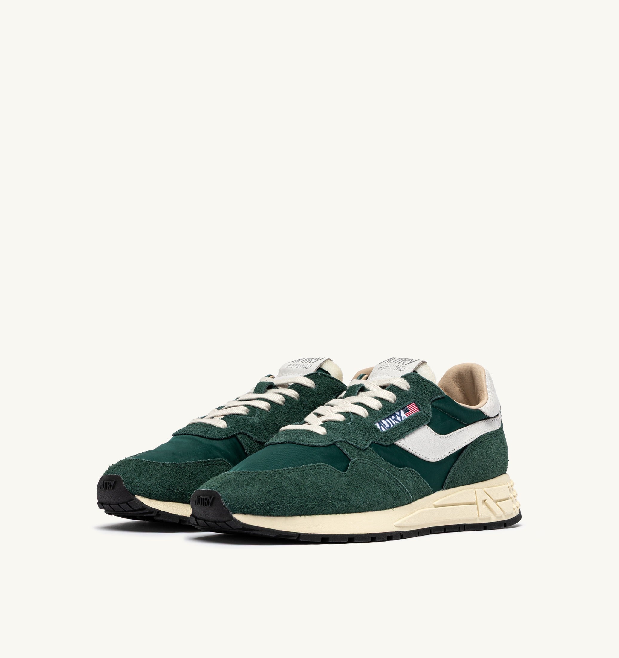 SNEAKERS REELWIND LOW IN NYLON E SUEDE BIANCO E BOTANICAL GARDEN