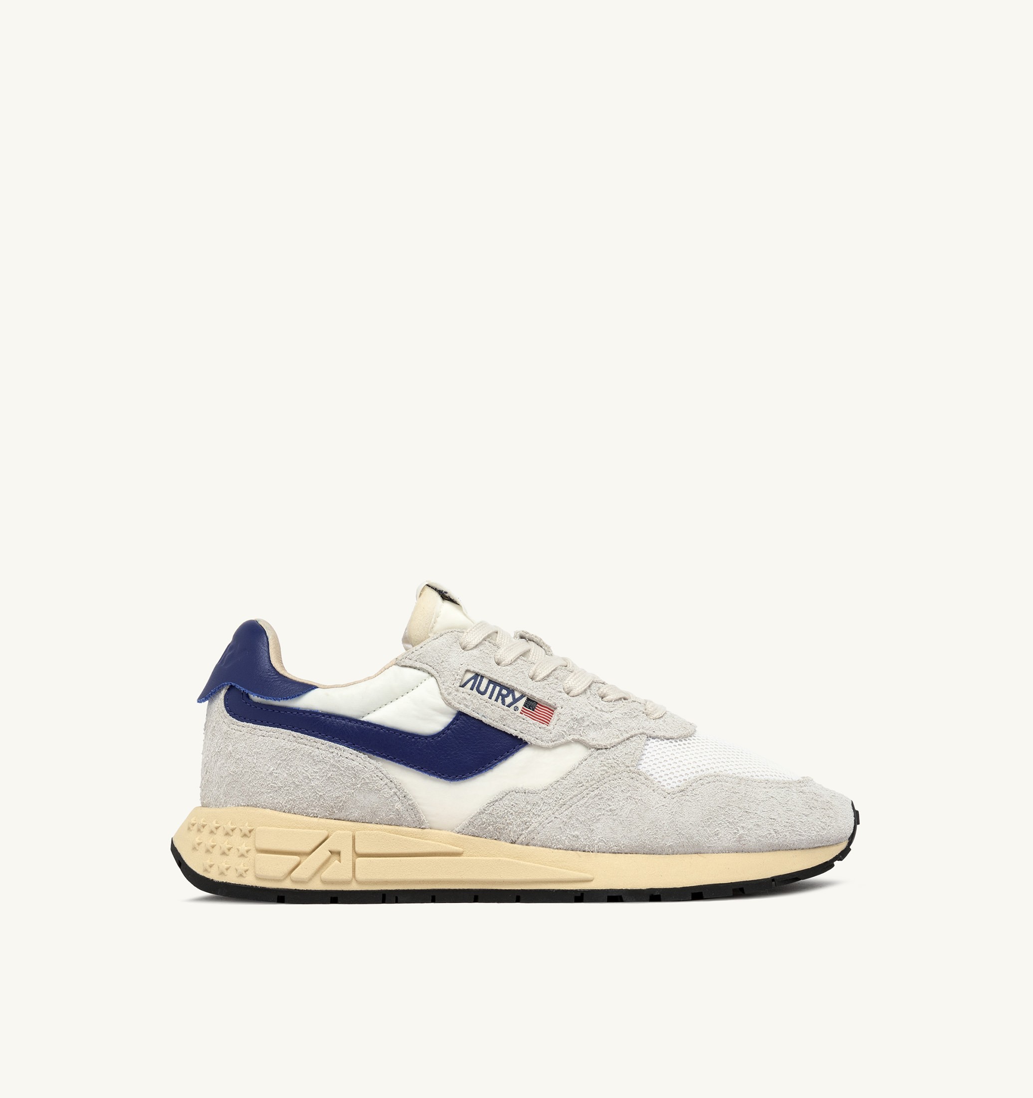 SNEAKERS REELWIND LOW IN NYLON E SUEDE BIANCO E LIMOGES