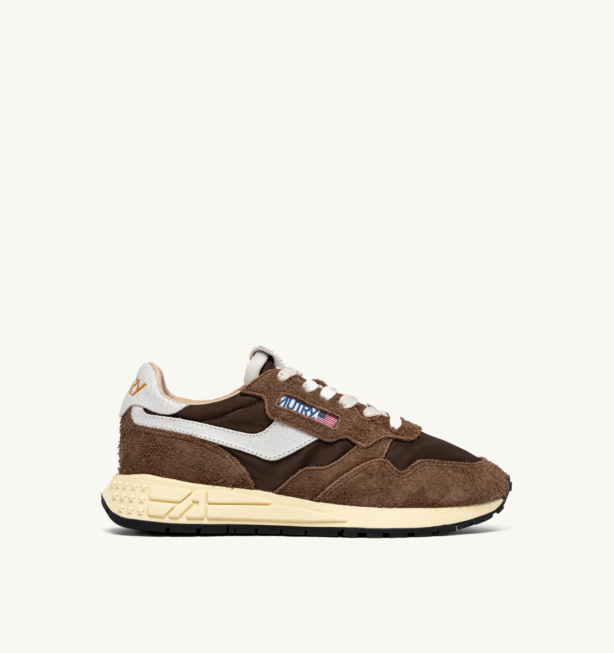 SNEAKERS REELWIND LOW IN NYLON E SUEDE BIANCO E TUNDRA
