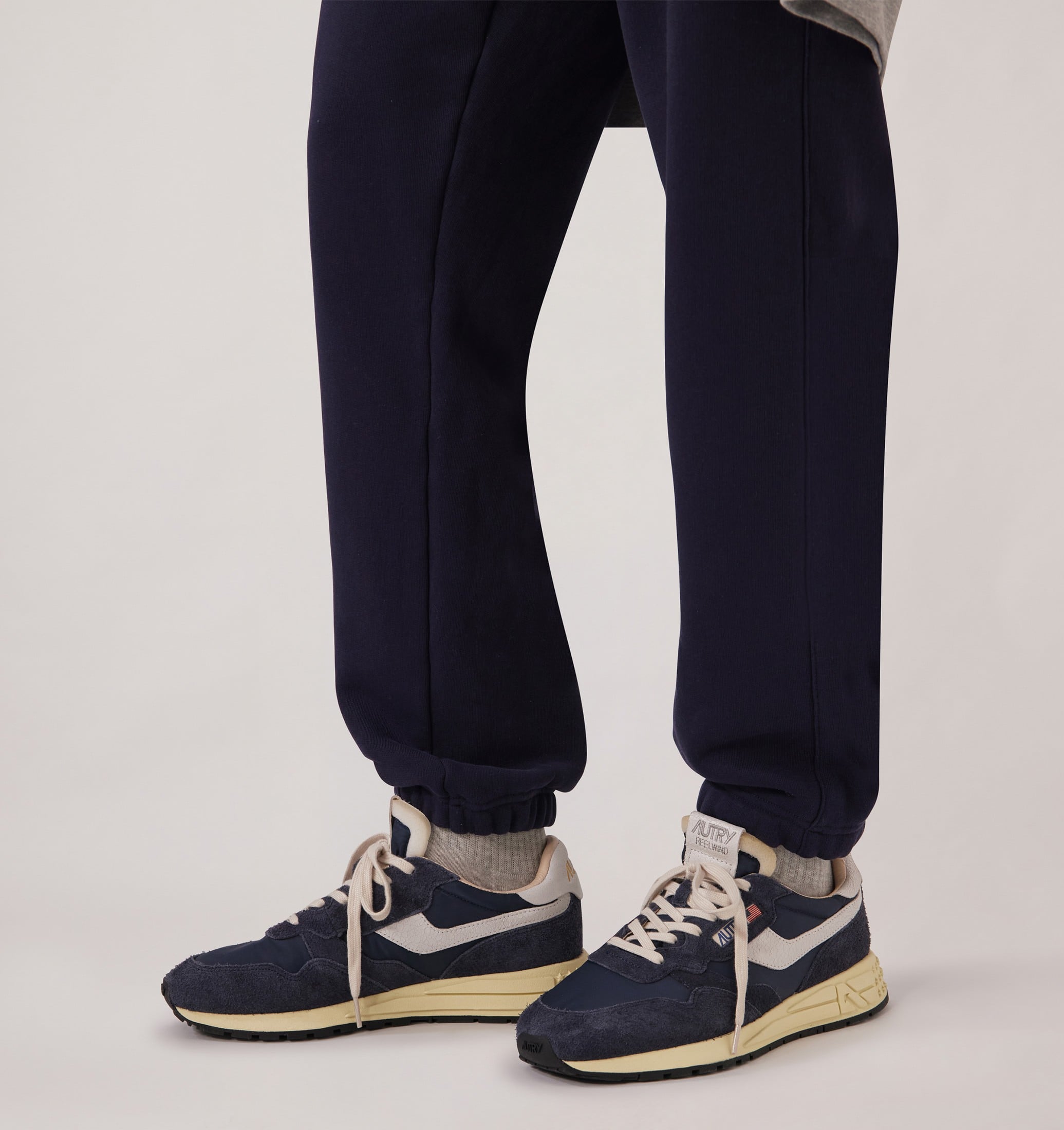 SNEAKERS REELWIND LOW IN NYLON E SUEDE BLUE SPACE E BIANCO