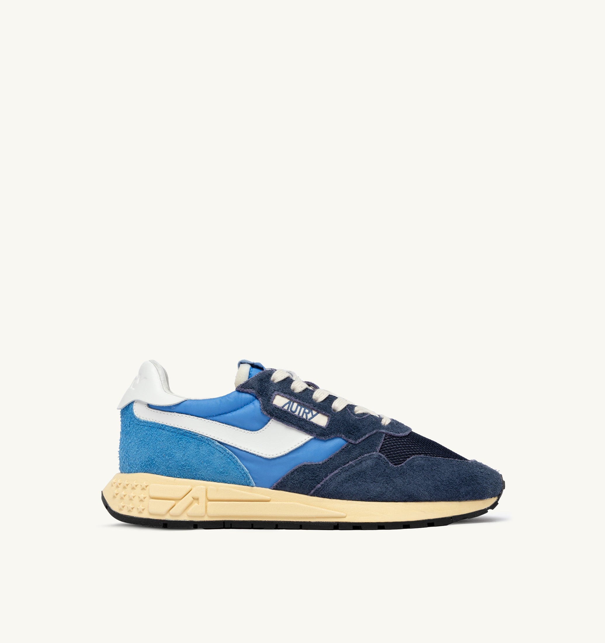 SNEAKERS REELWIND LOW IN NYLON E SUEDE BLUETTE E DIGITAL BLU