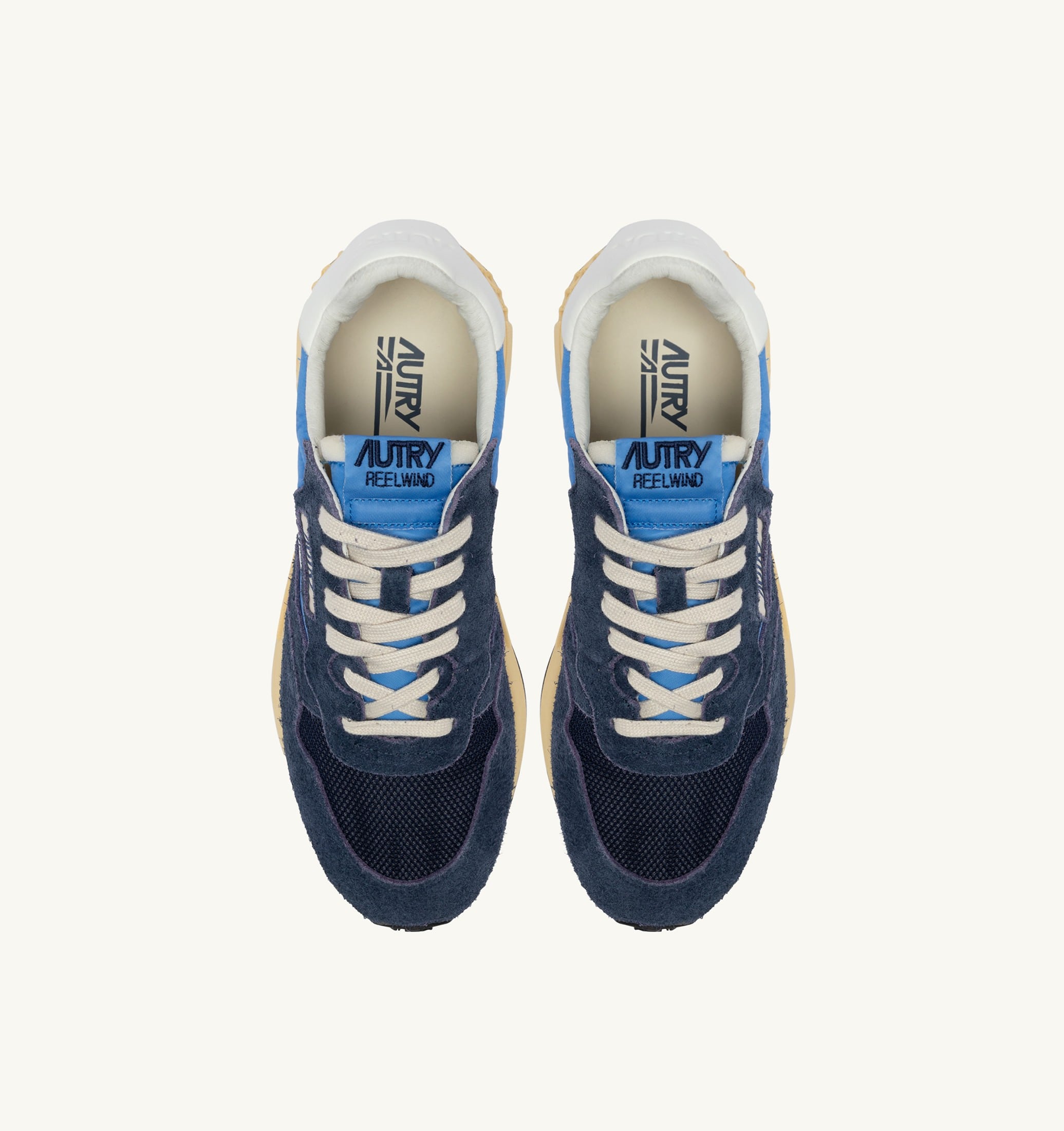 SNEAKERS REELWIND LOW IN NYLON E SUEDE BLUETTE E DIGITAL BLU