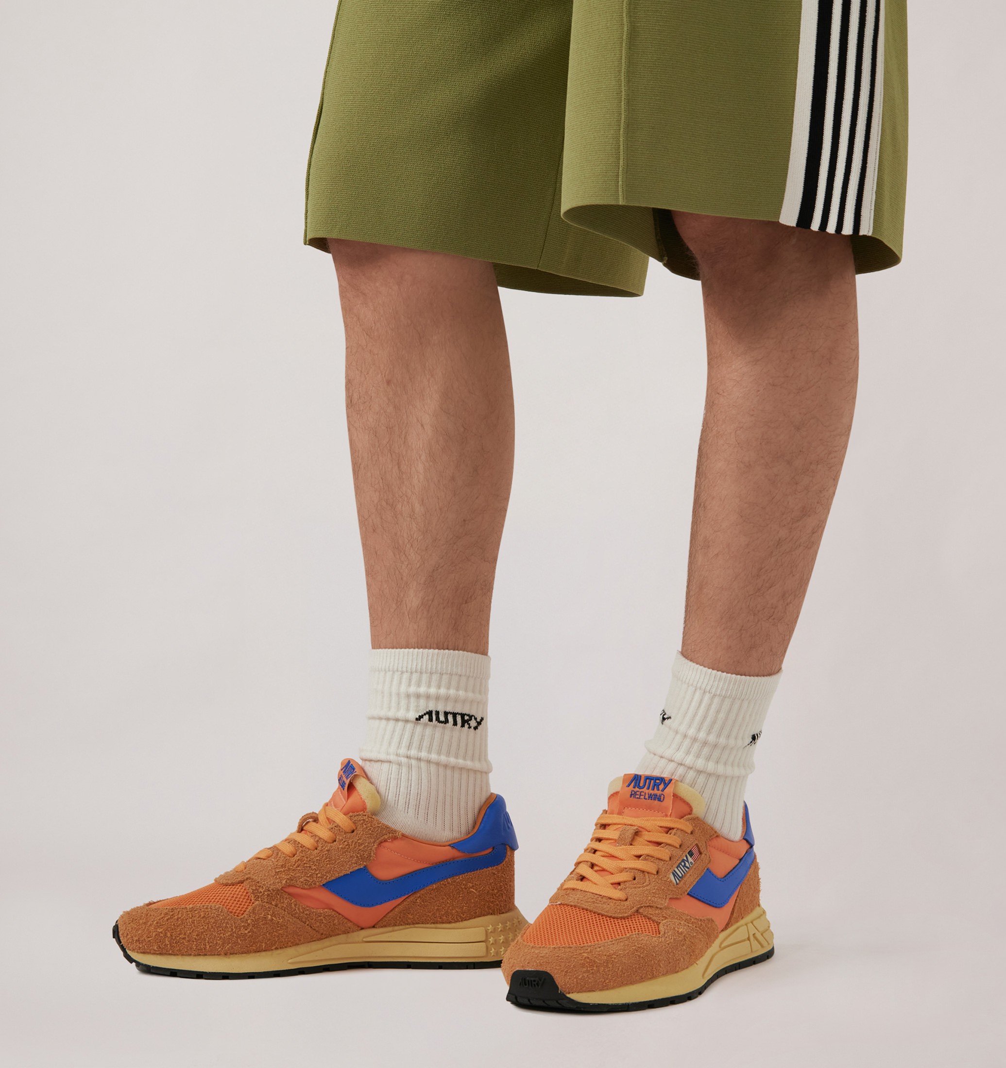 SNEAKERS REELWIND LOW IN NYLON E SUEDE CANOVA E STRONG BLUE