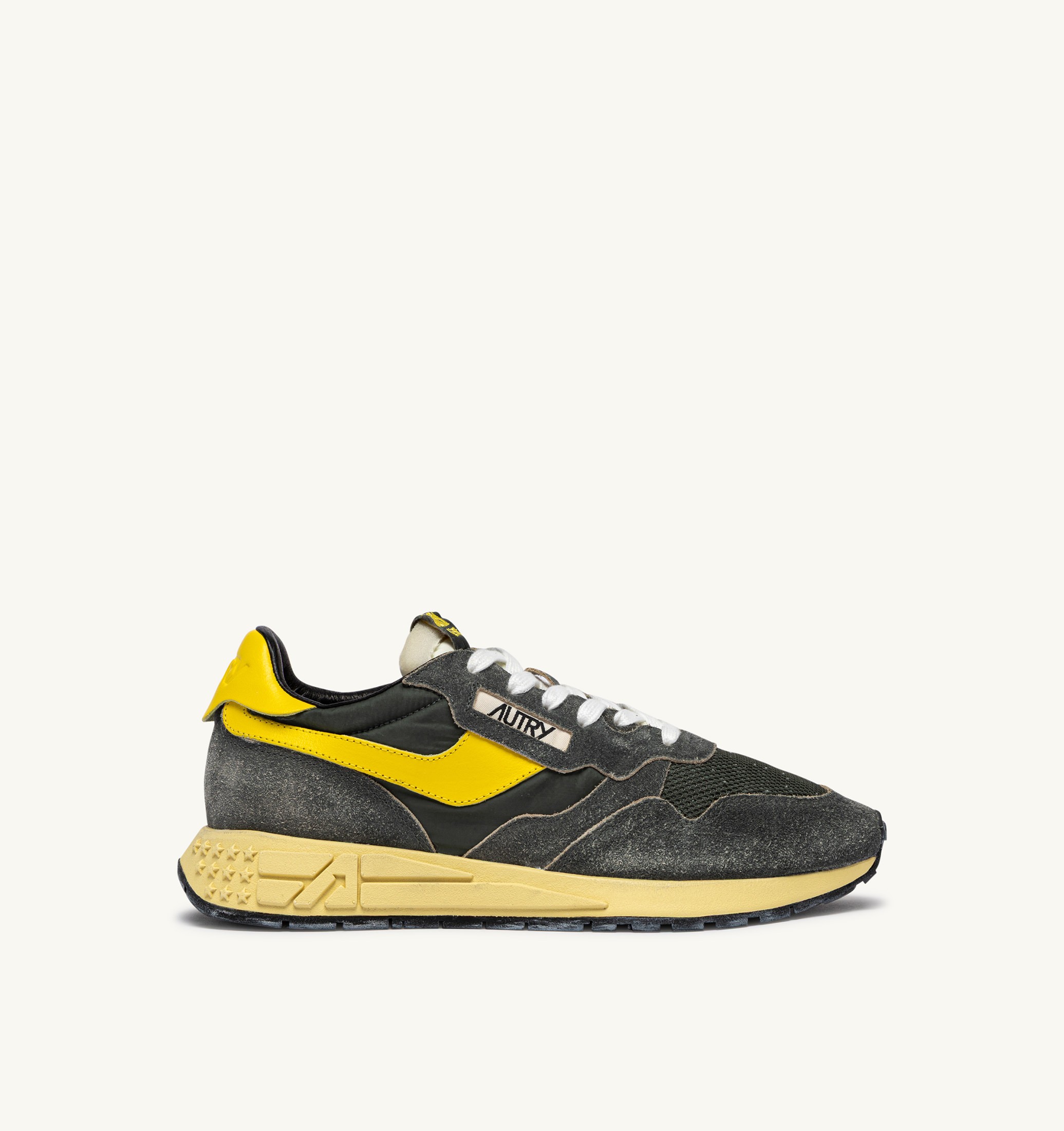 SNEAKERS REELWIND LOW IN NYLON E SUEDE DEEP GREEN SUGAR E QUINCE