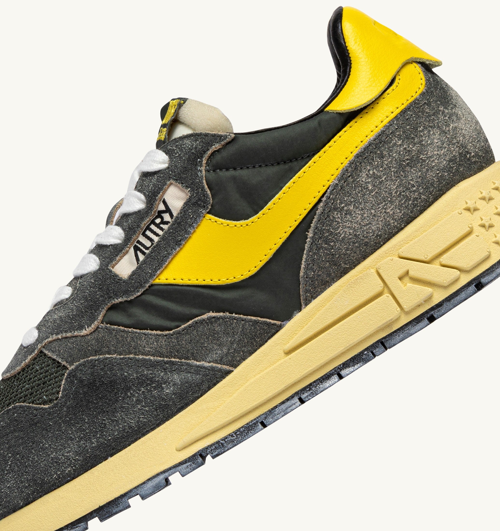 SNEAKERS REELWIND LOW IN NYLON E SUEDE DEEP GREEN SUGAR E QUINCE
