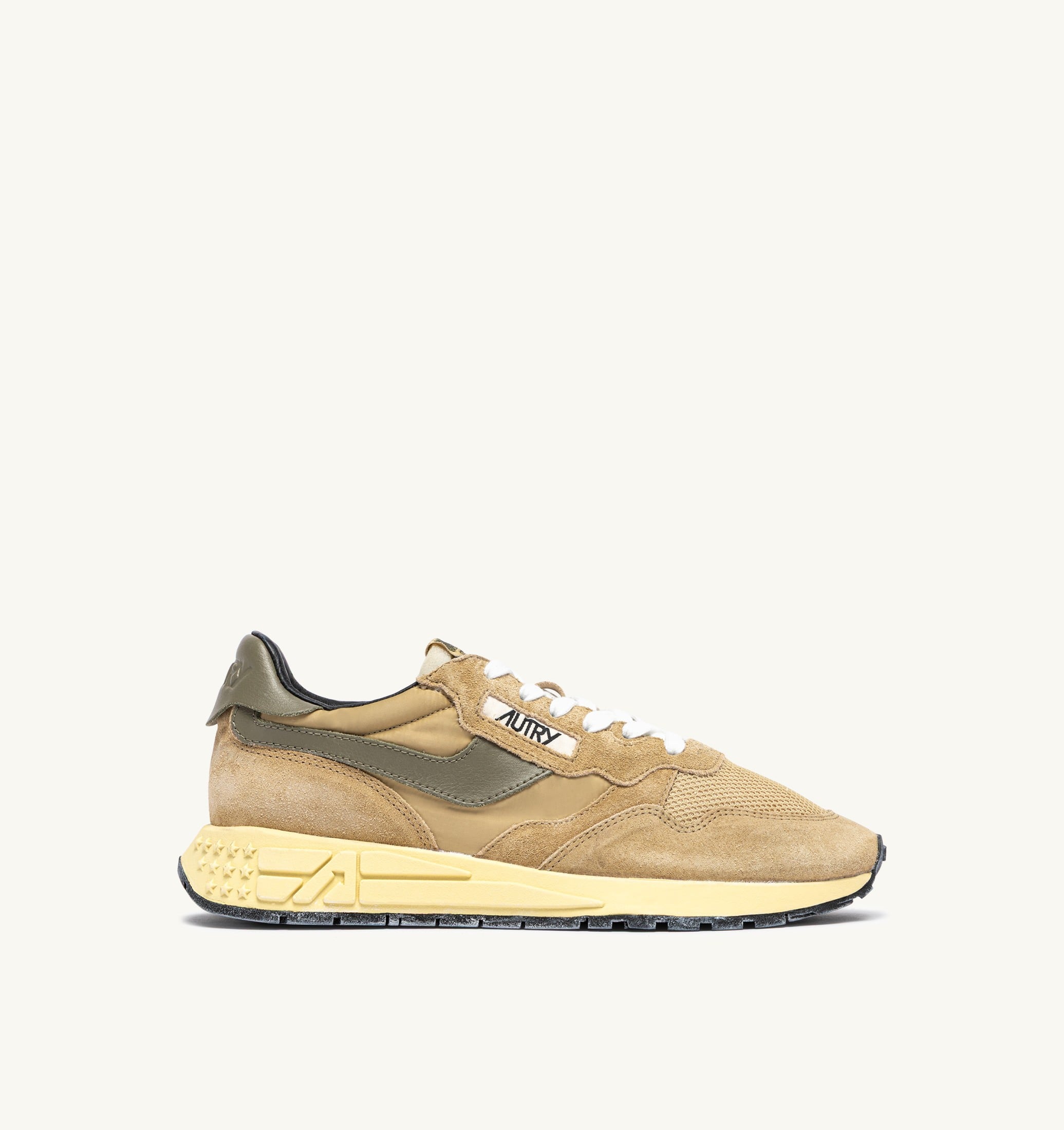 SNEAKERS REELWIND LOW IN NYLON E SUEDE FOAM SUGAR E COVERT GREEN