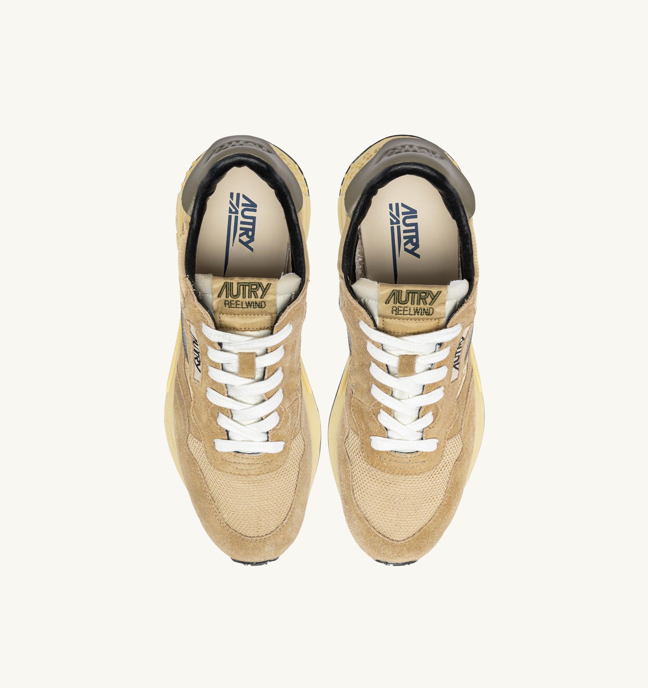 SNEAKERS REELWIND LOW IN NYLON E SUEDE FOAM SUGAR E COVERT GREEN