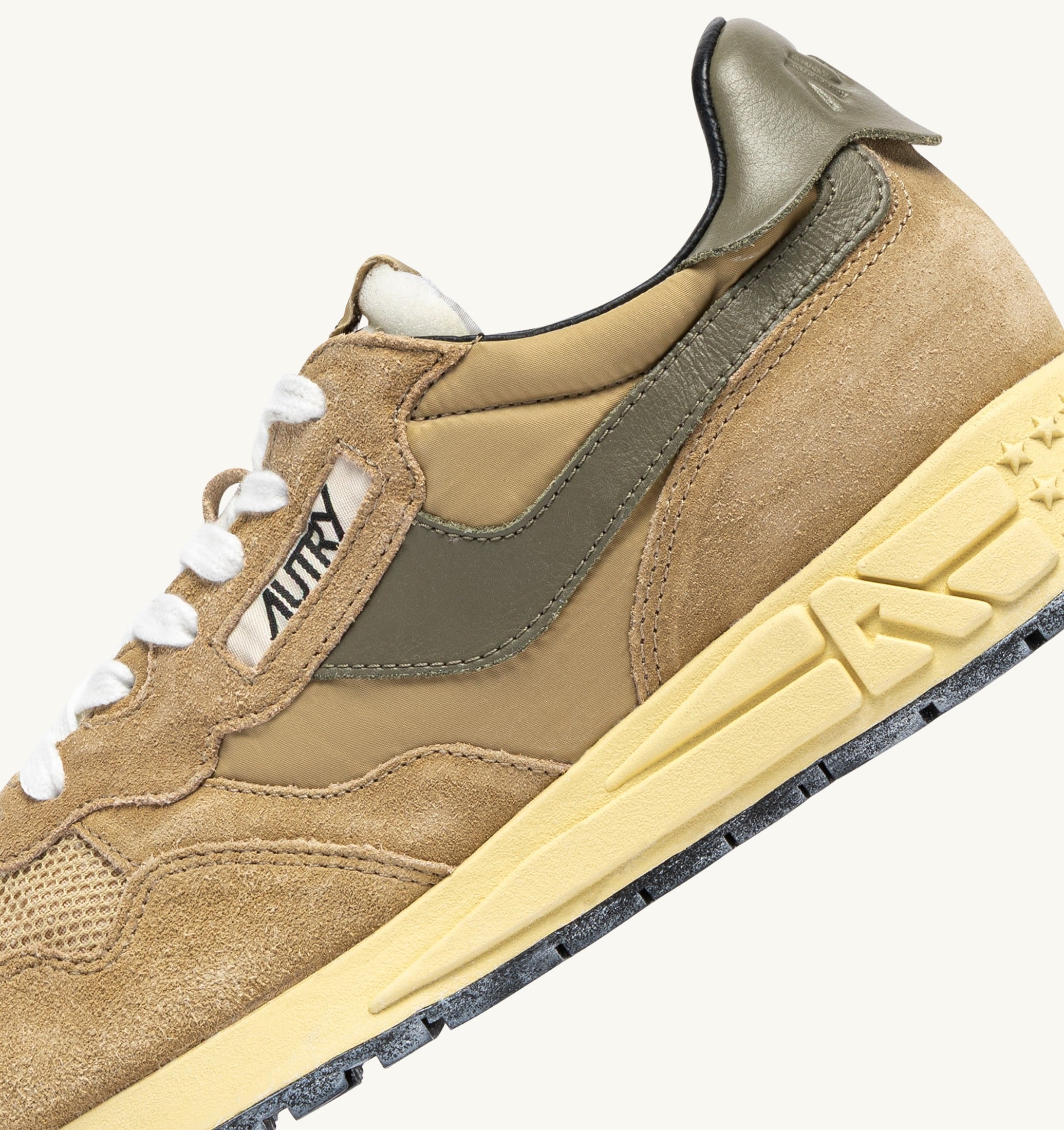 SNEAKERS REELWIND LOW IN NYLON E SUEDE FOAM SUGAR E COVERT GREEN