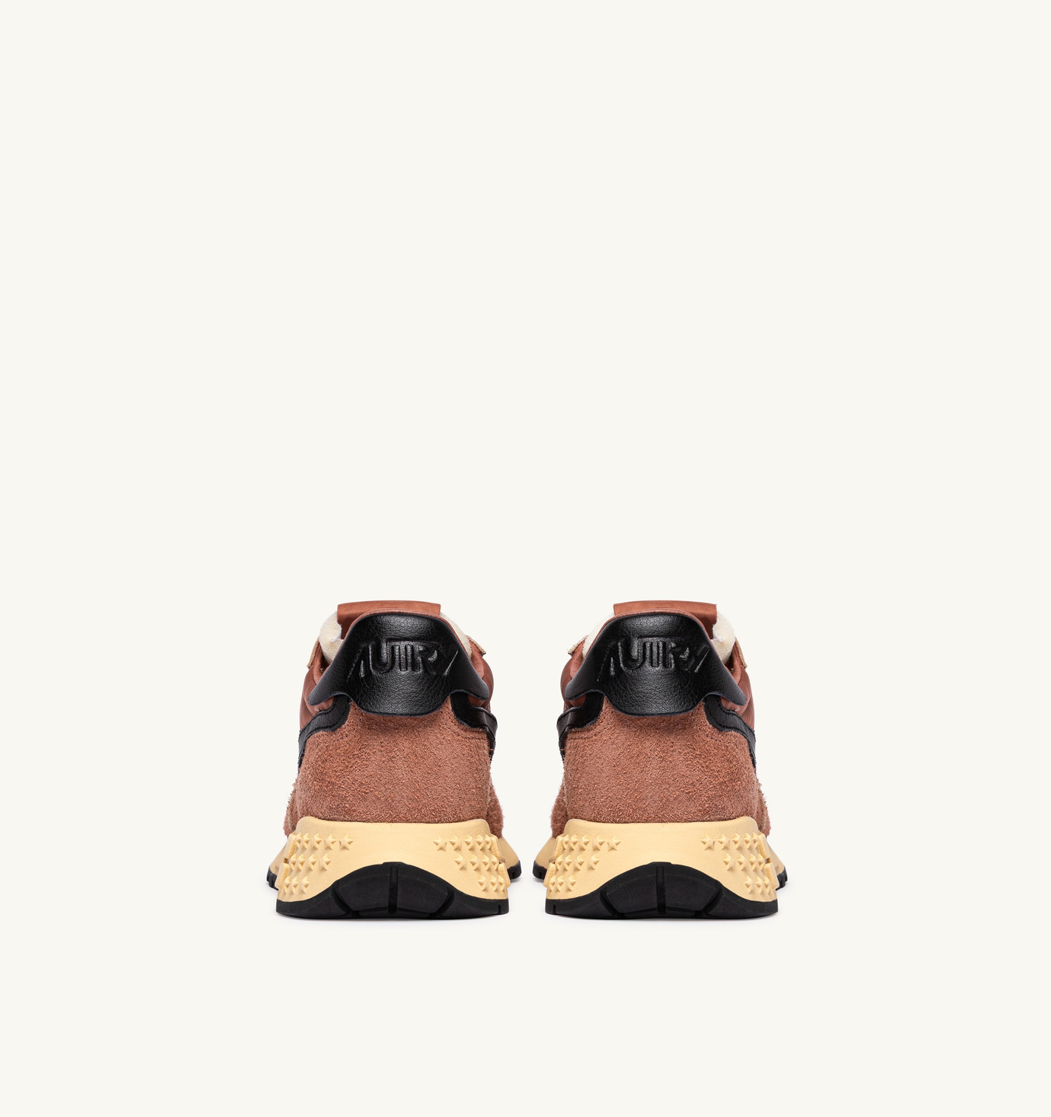 SNEAKERS REELWIND LOW IN NYLON E SUEDE MOCHA E NERO