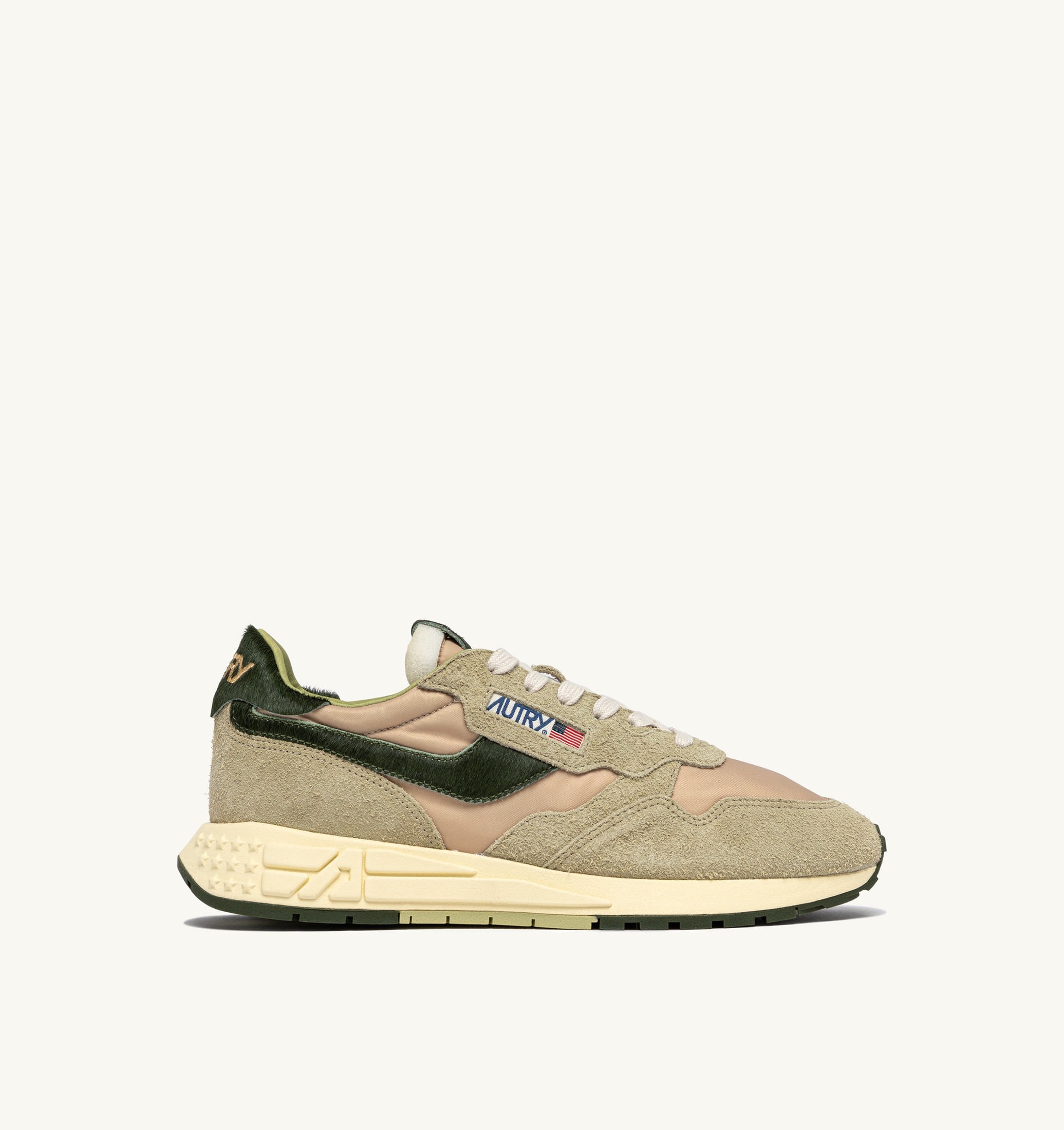 SNEAKERS REELWIND LOW IN NYLON E SUEDE SPONGE E VERDE