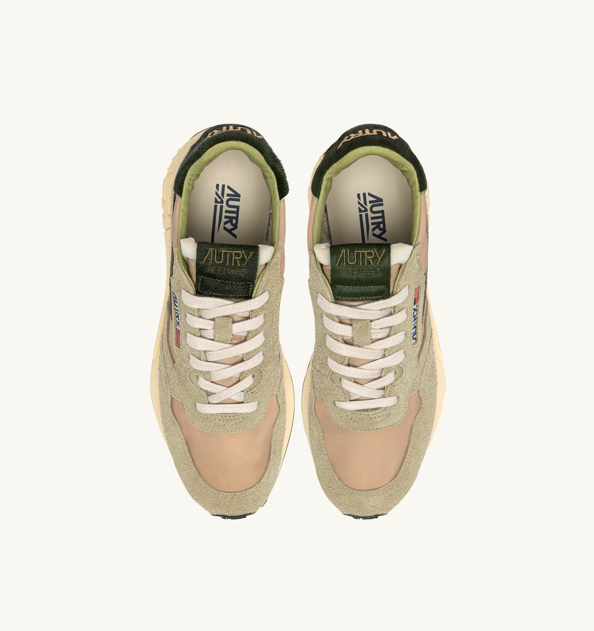 SNEAKERS REELWIND LOW IN NYLON E SUEDE SPONGE E VERDE