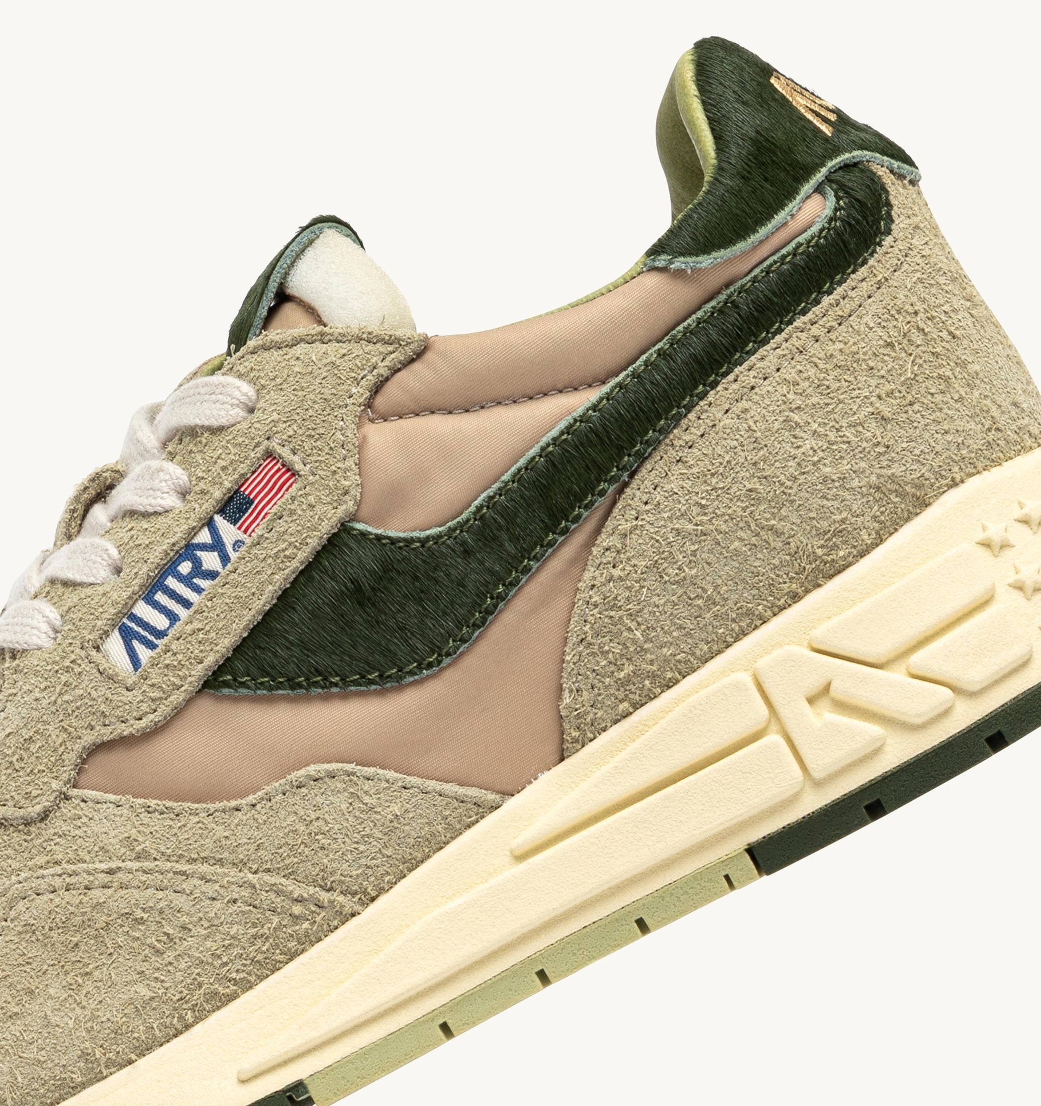 SNEAKERS REELWIND LOW IN NYLON E SUEDE SPONGE E VERDE