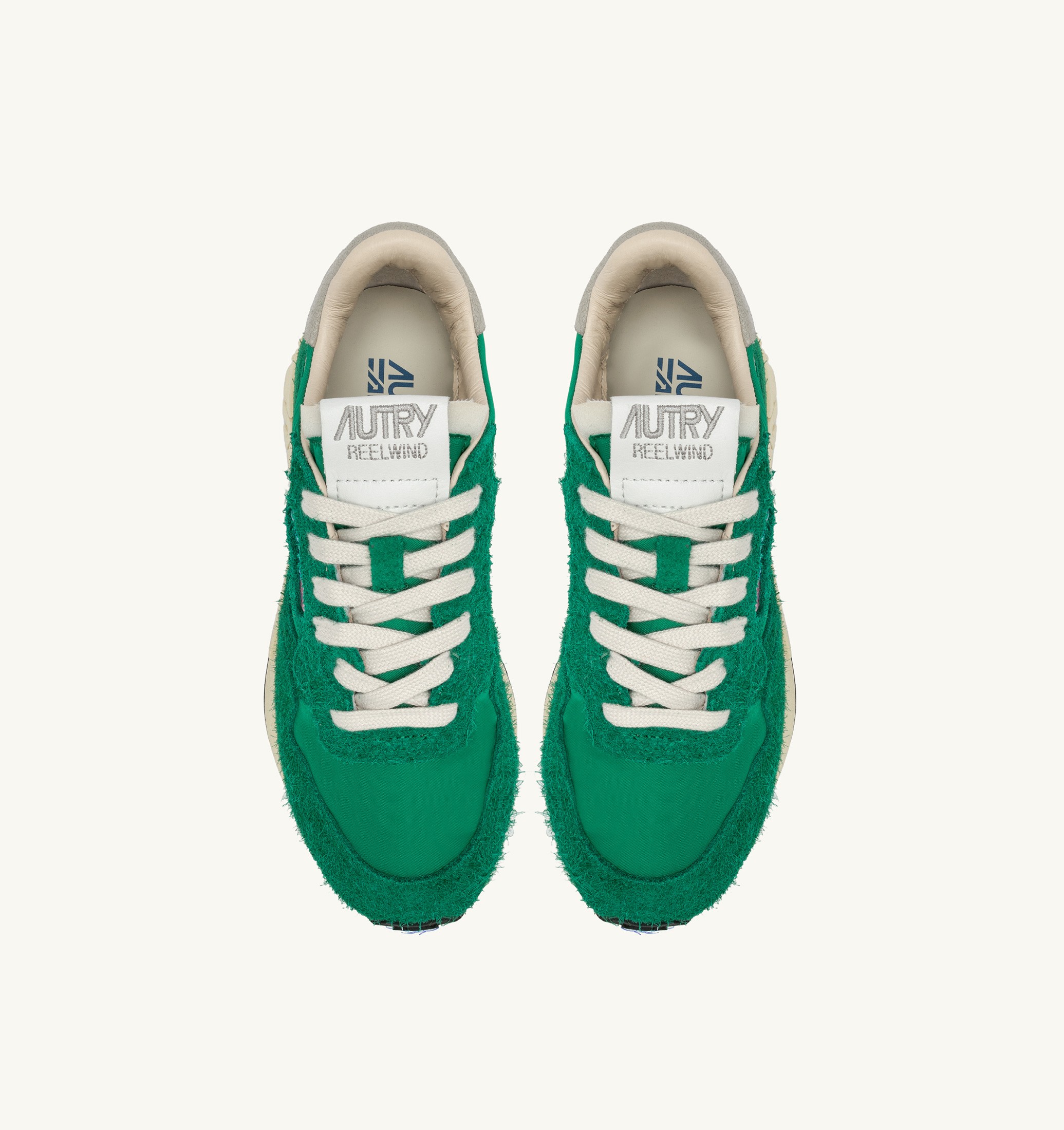 SNEAKERS REELWIND LOW IN NYLON E SUEDE VERDE