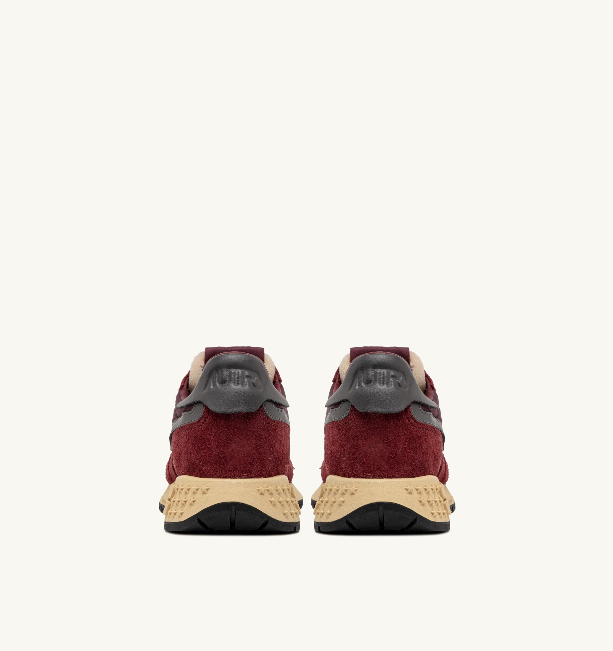 SNEAKERS REELWIND LOW IN NYLON SUEDE E PELLE ROUNGE E CORDOVAN