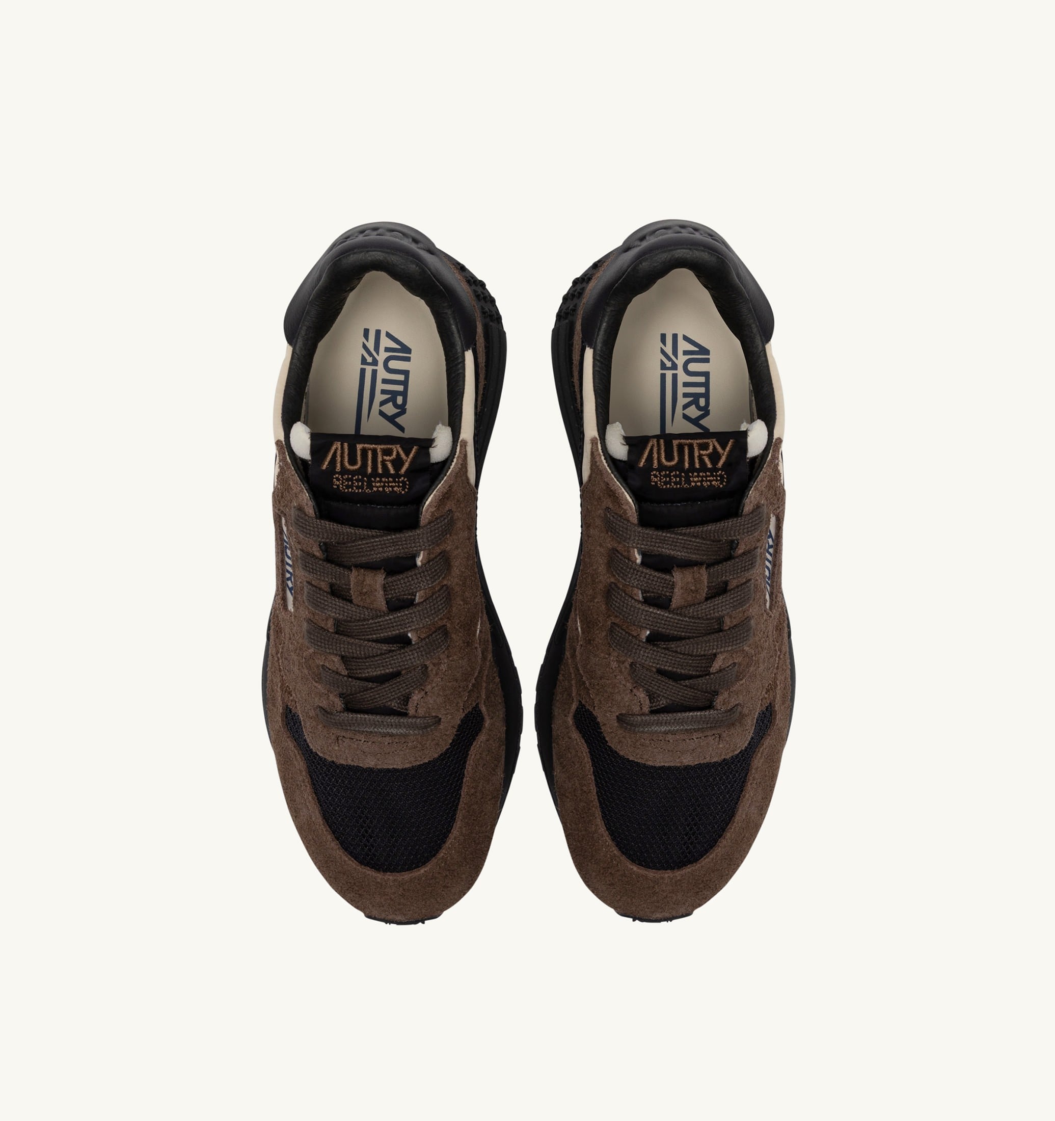 SNEAKERS REELWIND LOW IN SUEDE E NYLON DARK BARK PEBBLE E PHANTOM