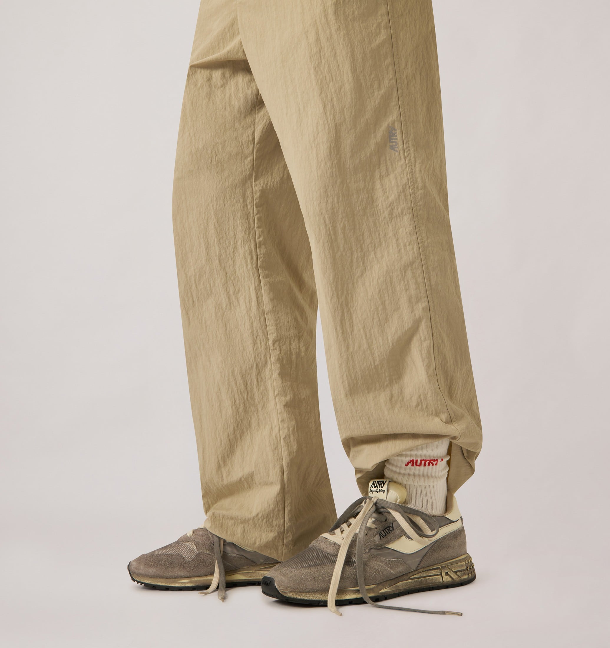 SNEAKERS REELWIND SUPER VINTAGE IN SUEDE E NYLON BIANCO E NERO