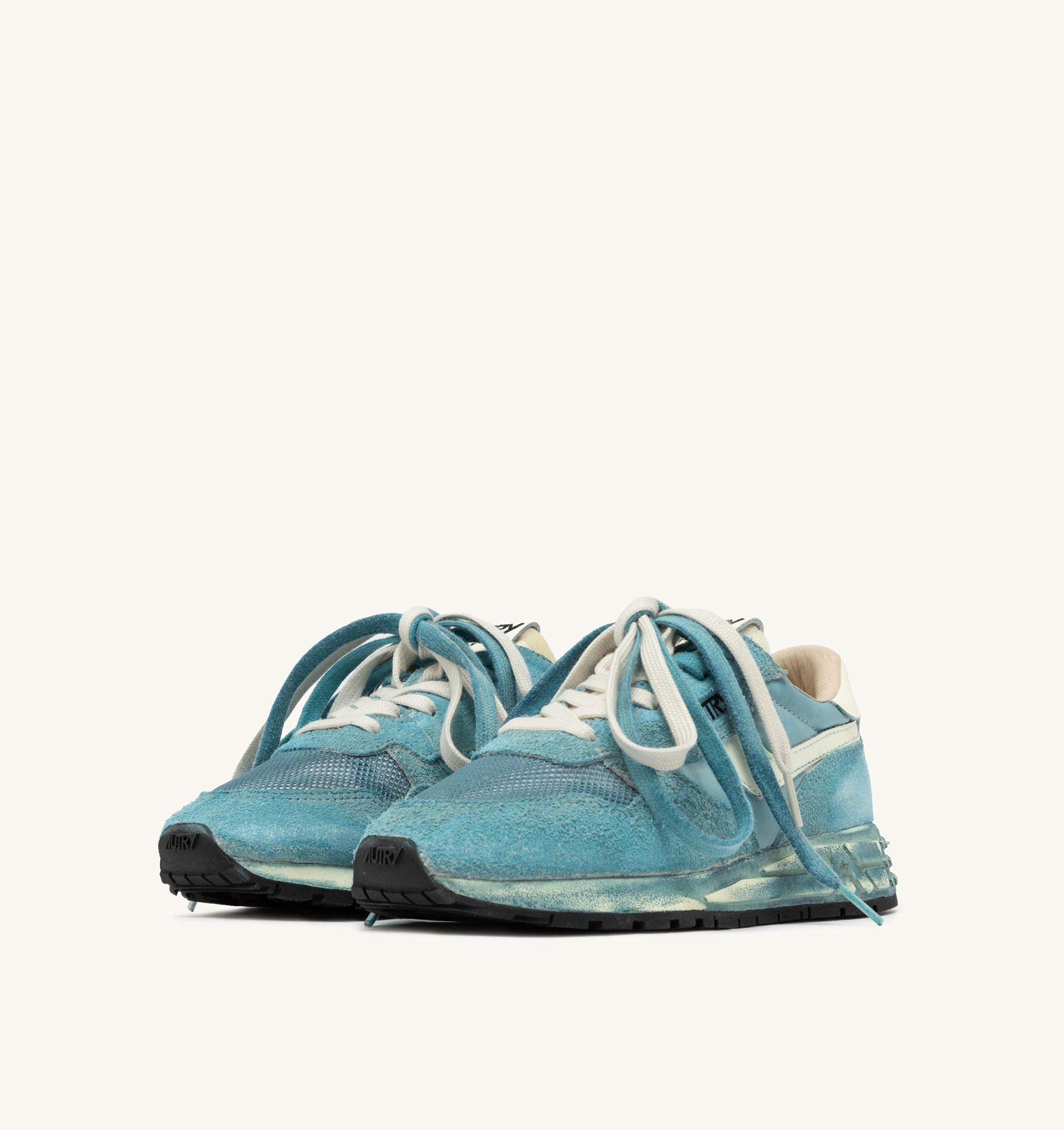 SNEAKERS REELWIND SUPER VINTAGE IN SUEDE E NYLON BIANCO E SPACE
