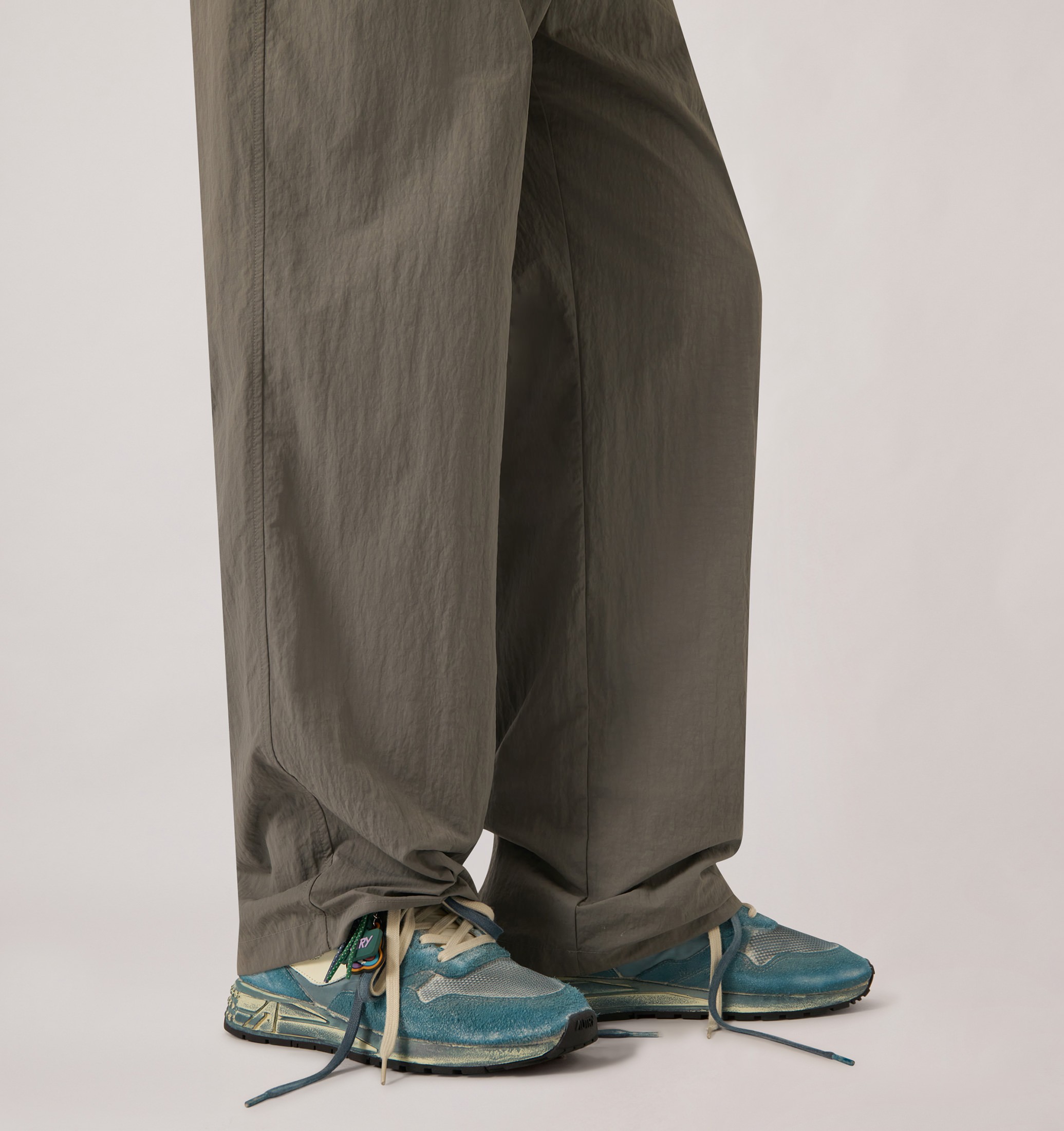 SNEAKERS REELWIND SUPER VINTAGE IN SUEDE E NYLON MALLARD BLUE E BIANCO
