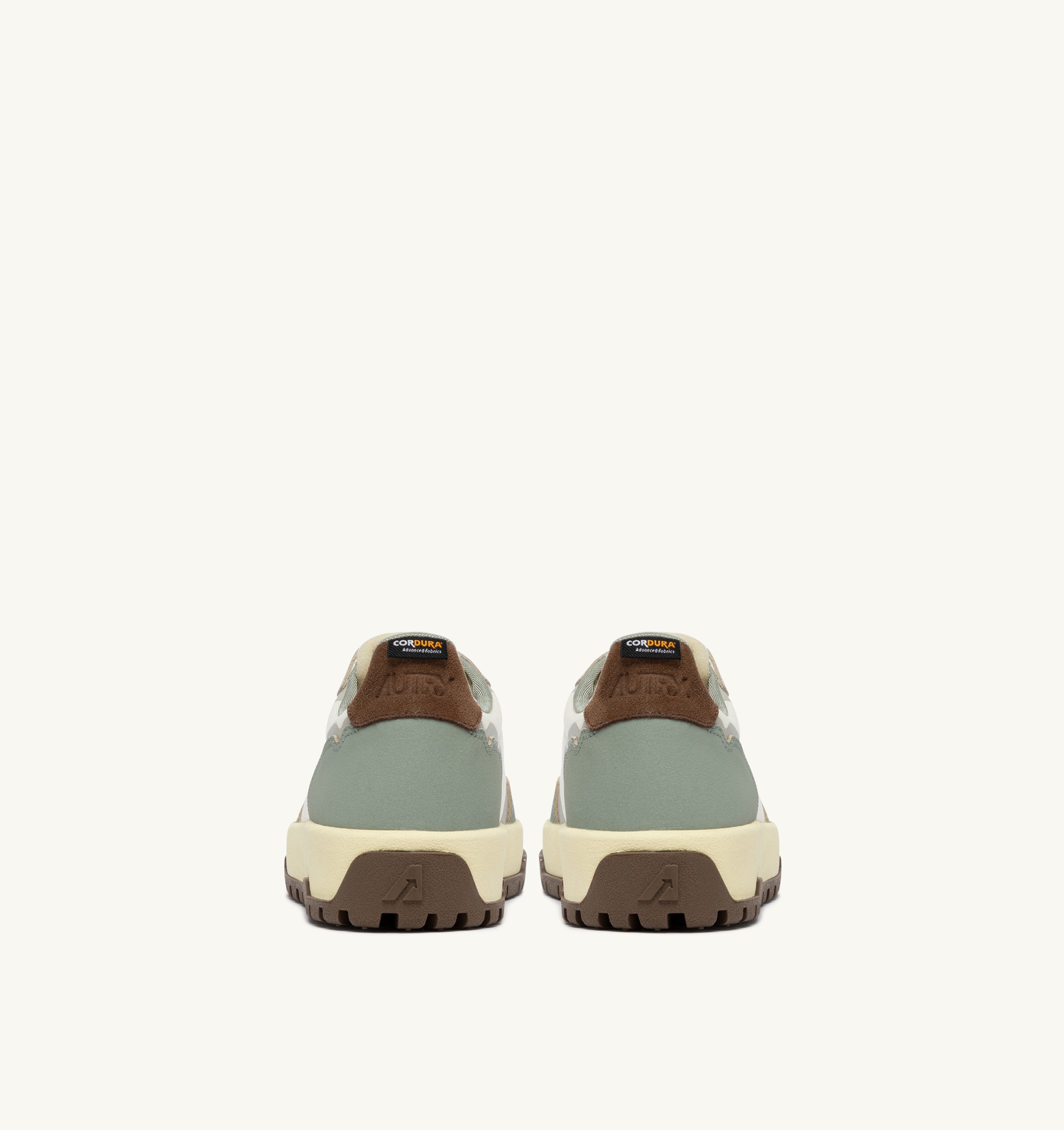 SNEAKERS WILDPACE LOW IN CORDURA E PELLE MARSHMALLOW E SEA GRASS