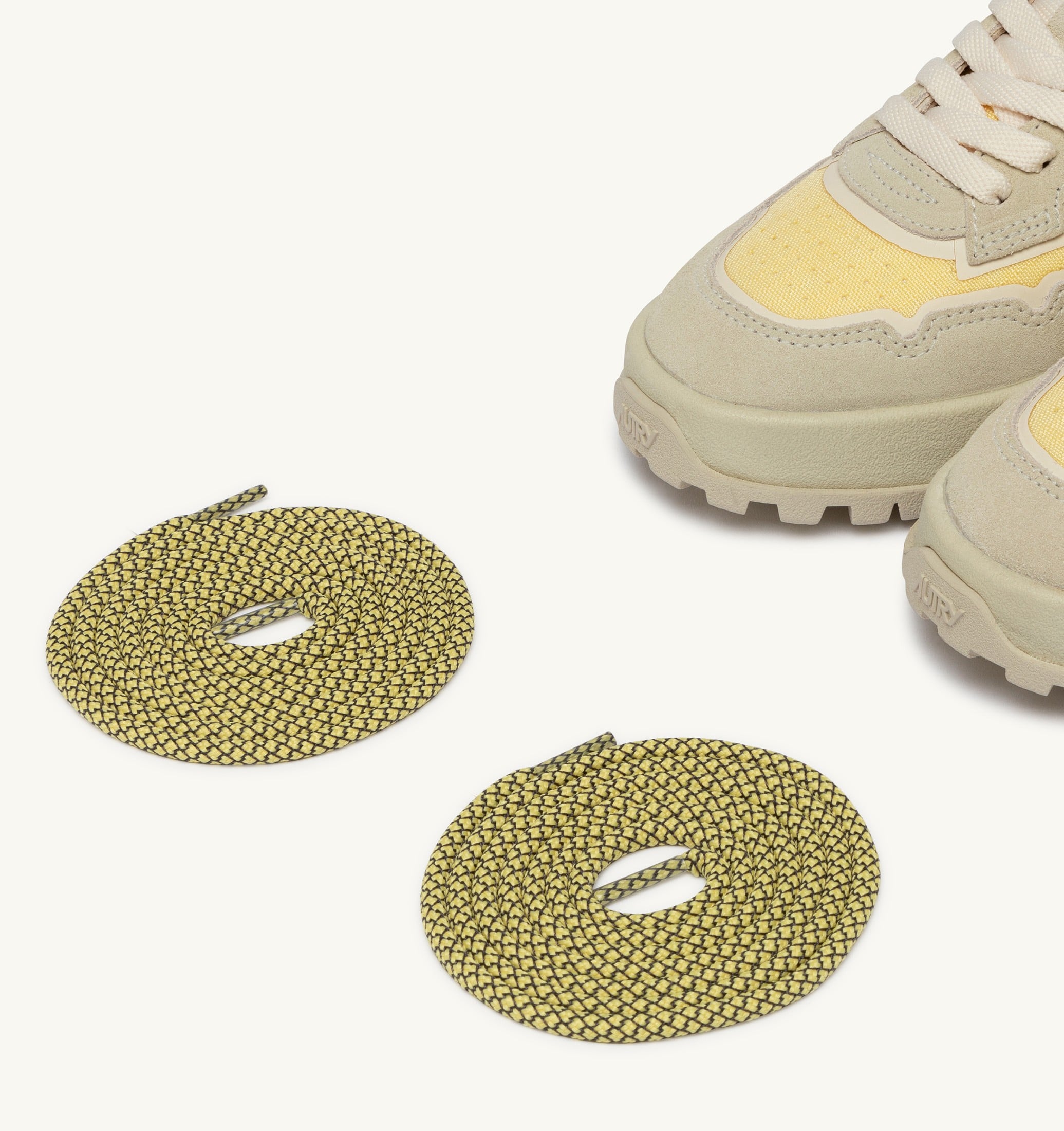 SNEAKERS WILDPACE LOW IN CORDURA E SUEDE BIANCO E LEMON MERINGUE