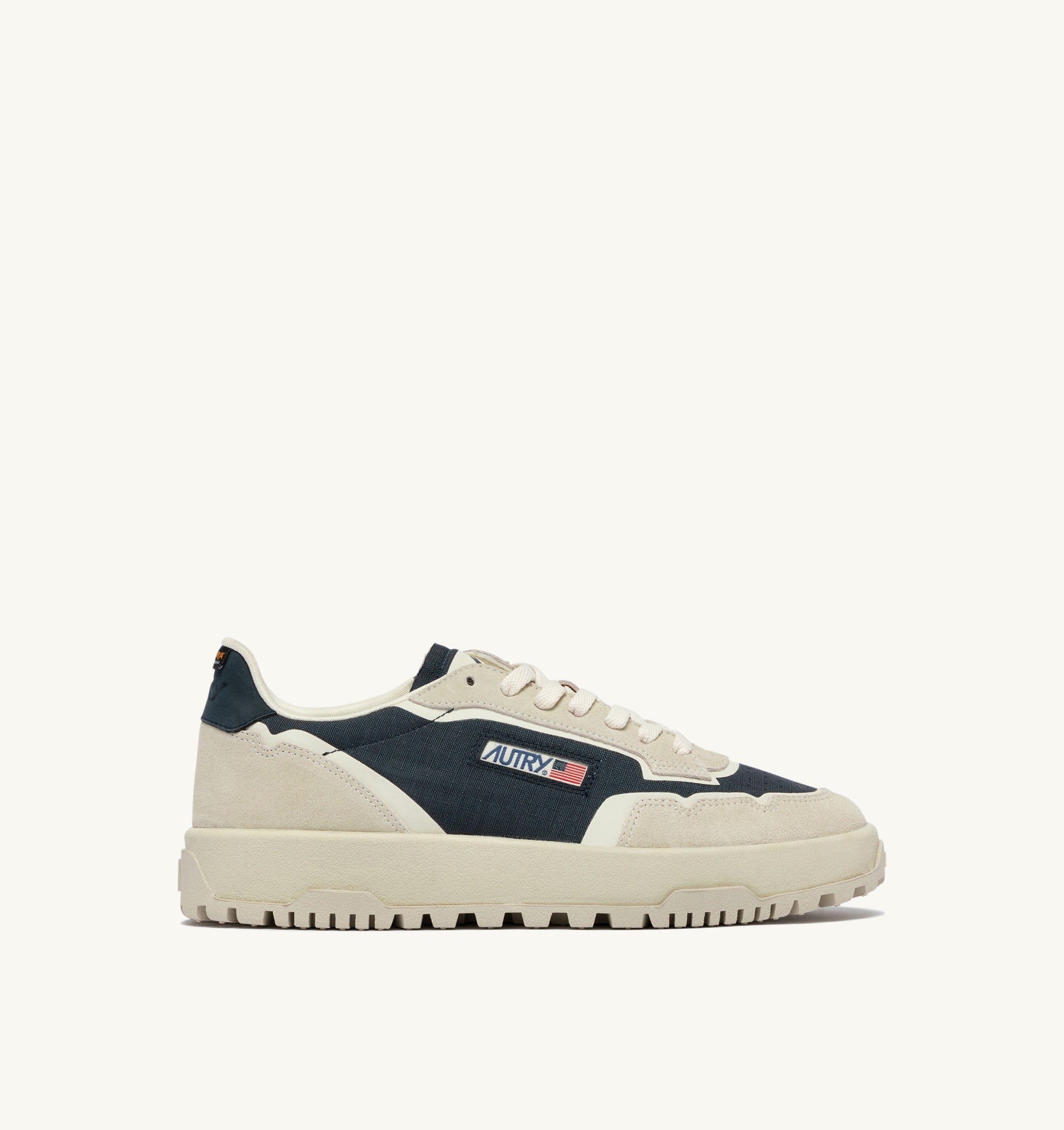SNEAKERS WILDPACE LOW IN CORDURA E SUEDE BIANCO E SPACE BLUE