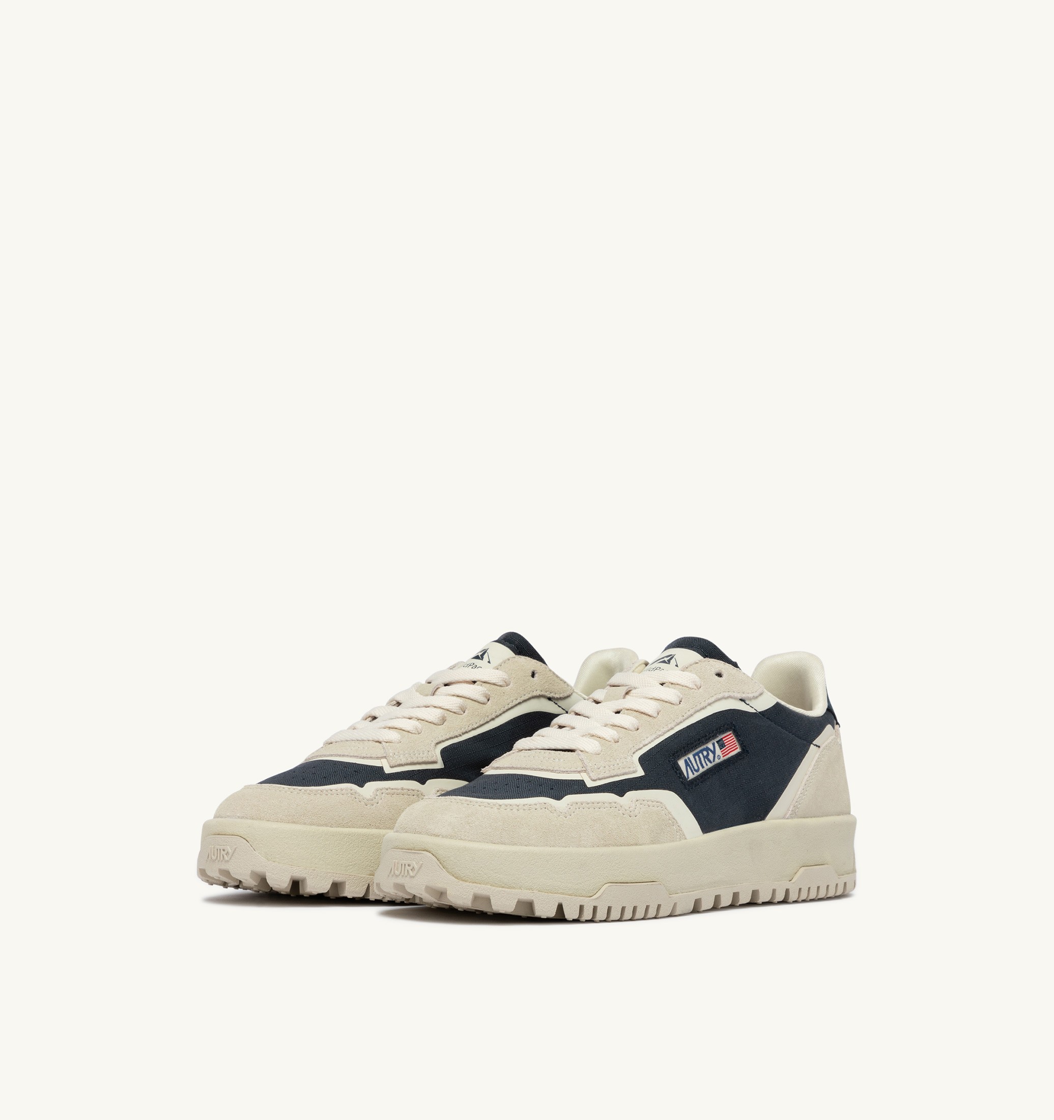 SNEAKERS WILDPACE LOW IN CORDURA E SUEDE BIANCO E SPACE BLUE