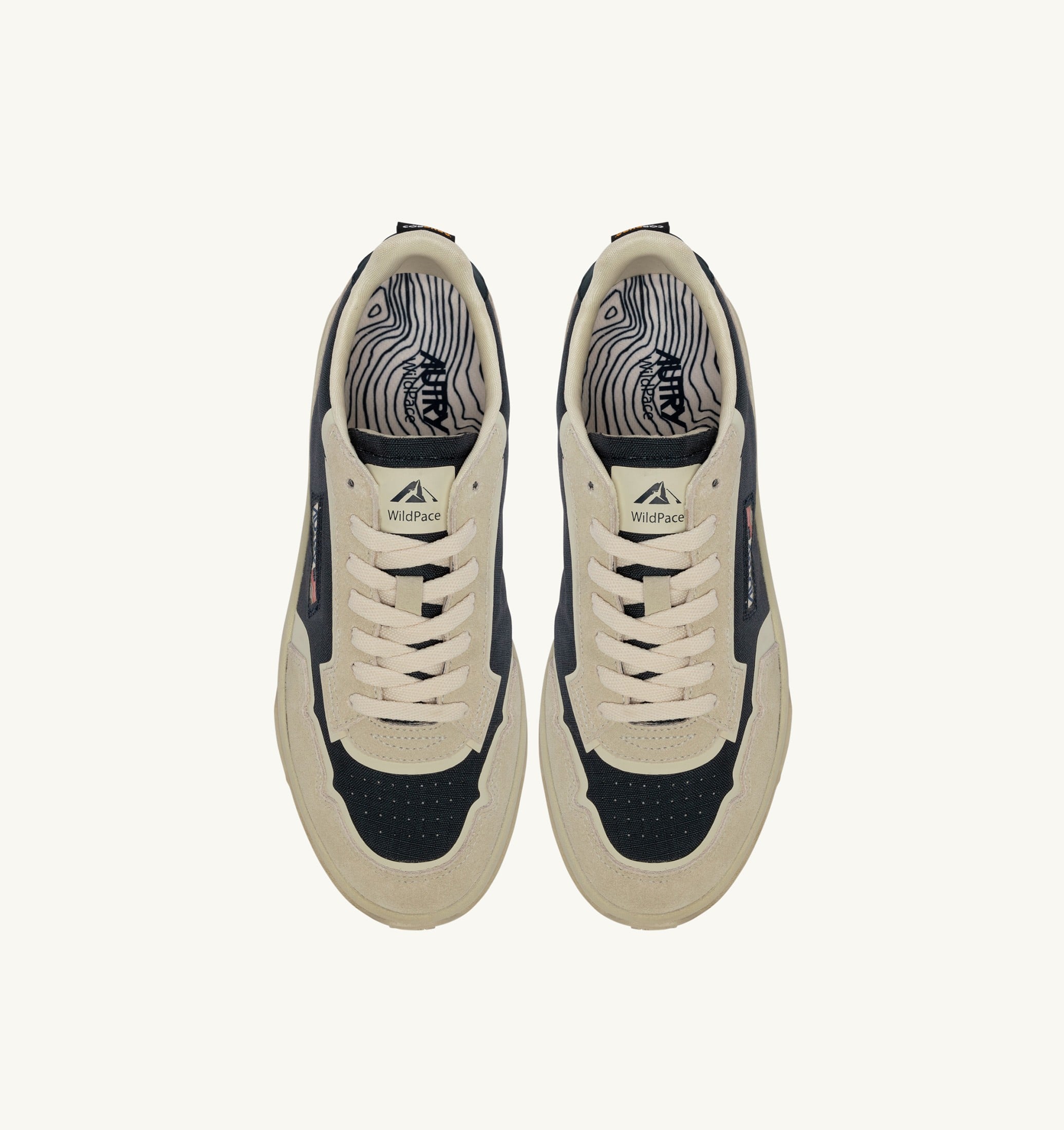 SNEAKERS WILDPACE LOW IN CORDURA E SUEDE BIANCO E SPACE BLUE