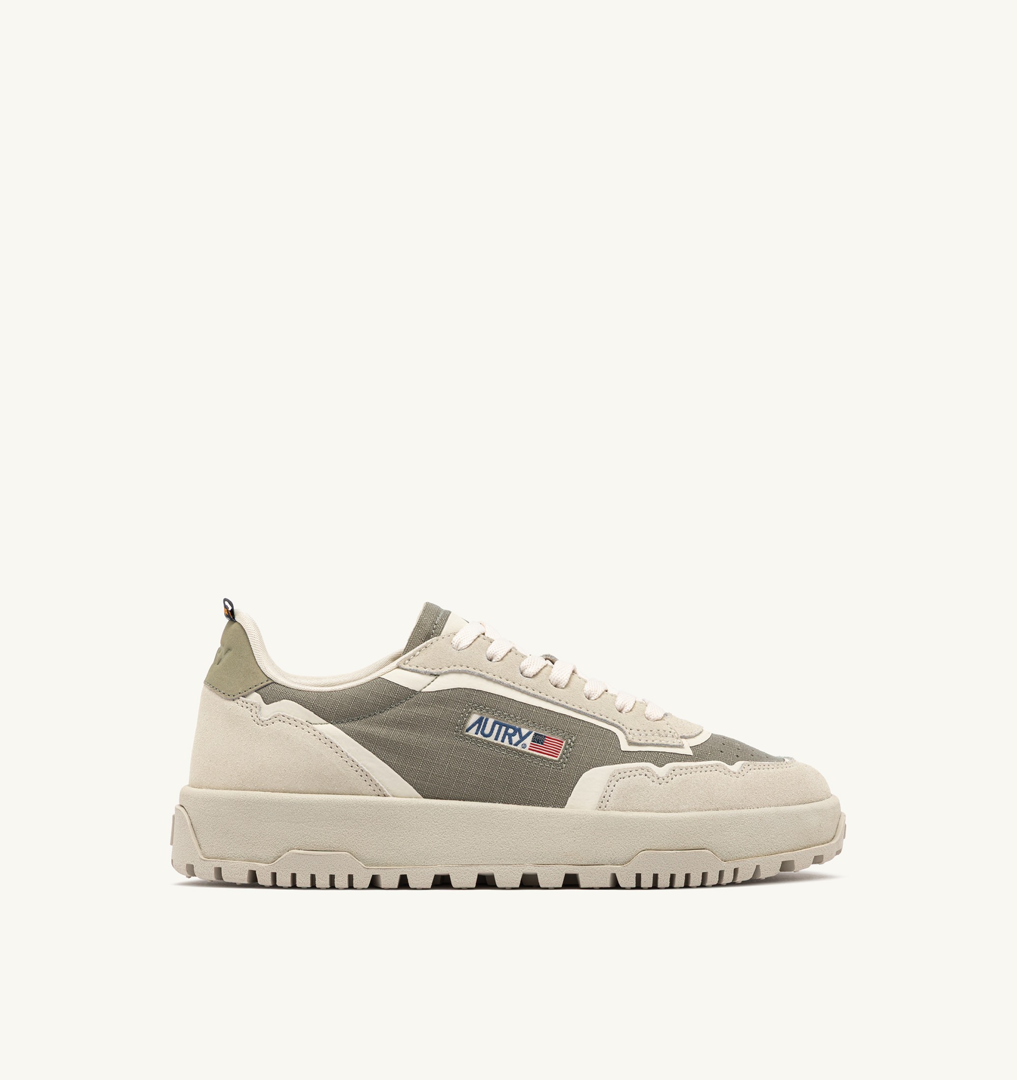 SNEAKERS WILDPACE LOW IN CORDURA E SUEDE ELM E BIANCO